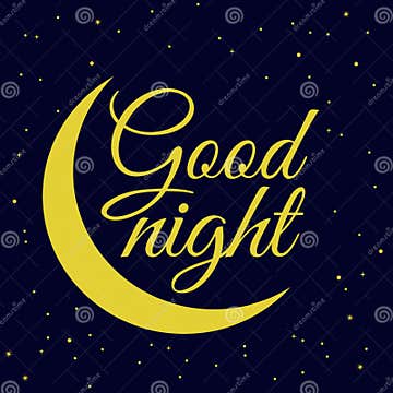 Good Night - Moon and Stars Vector Stock Vector - Illustration of face ...