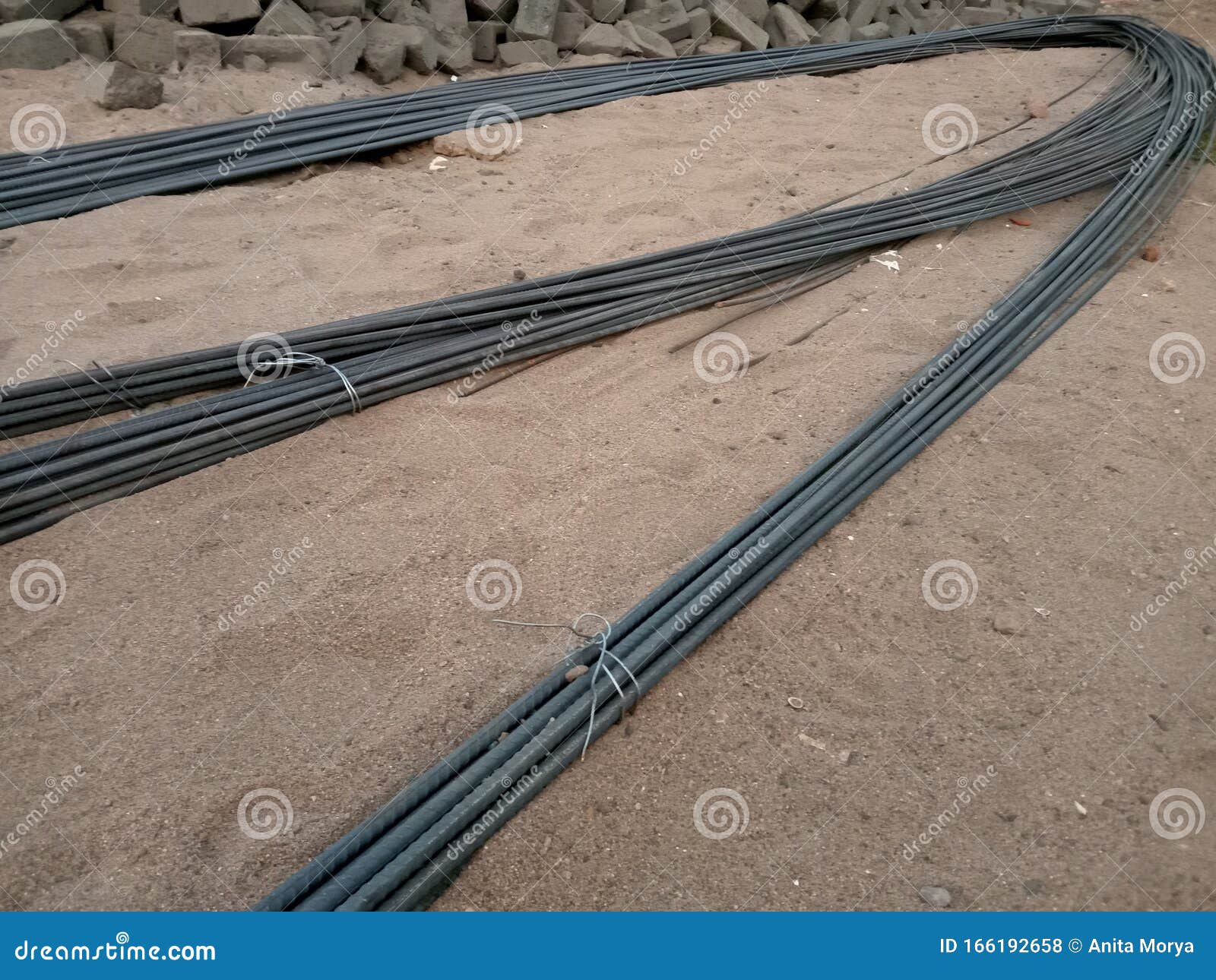 Good Quality Durable Iron Rods for Long Lasting Building Stock Photo