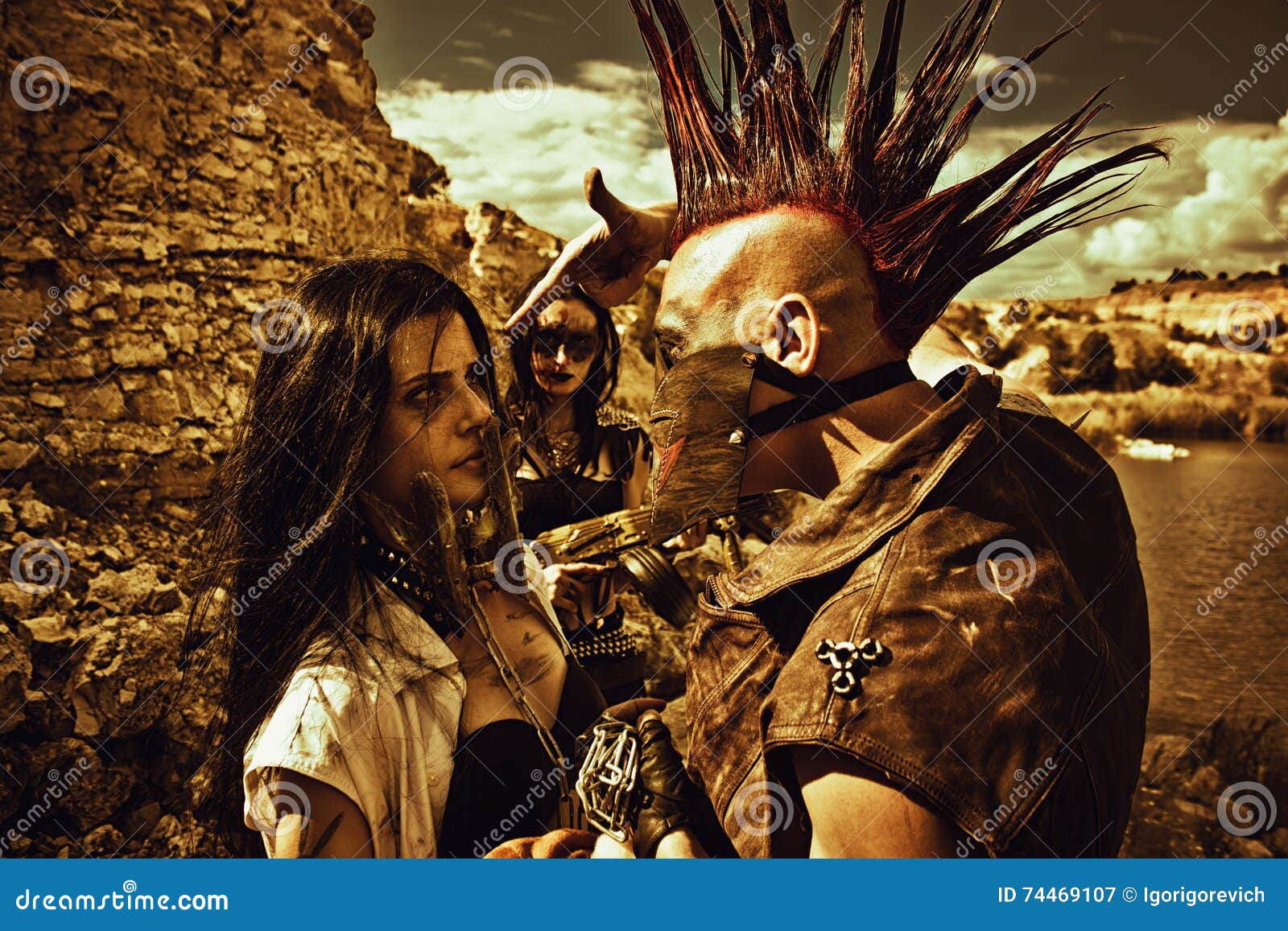 Pretty Post-apocalyptic Raider Stock Photo  CartoonDealer 