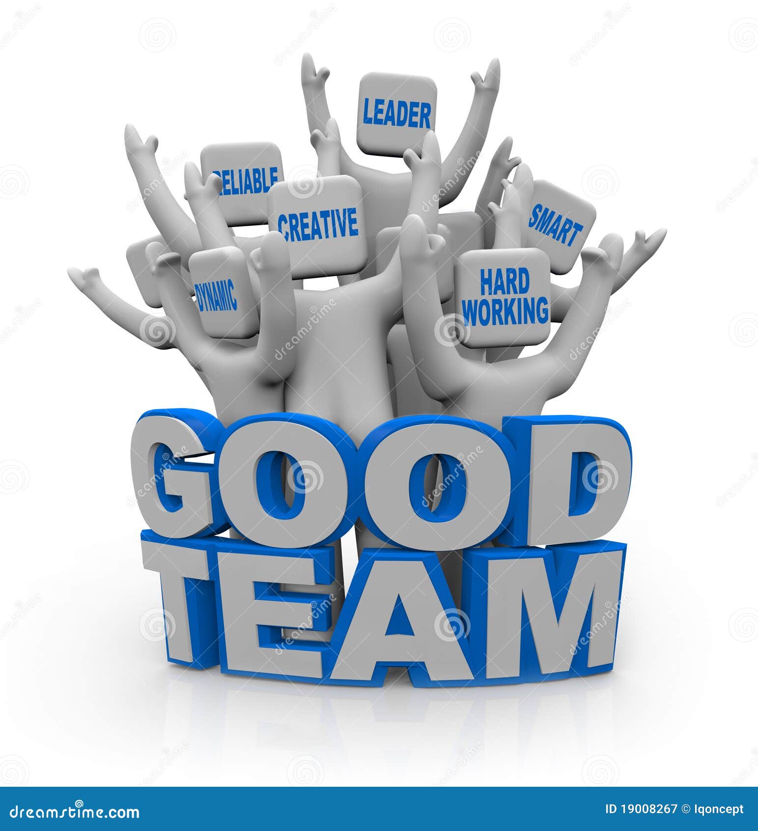 Good Team People With Teamwork Qualities Illustration Megapixl