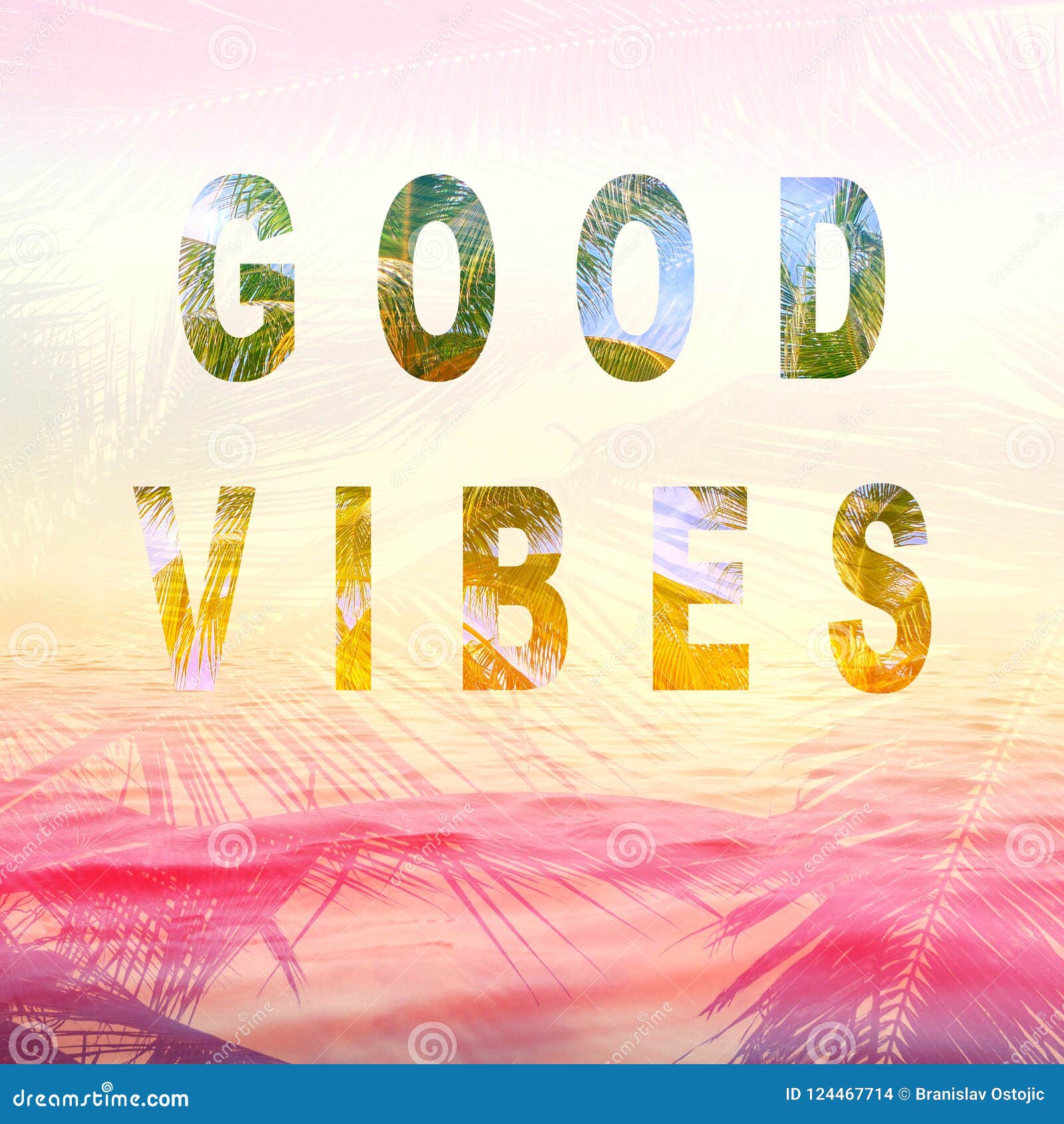 good vibes summer background