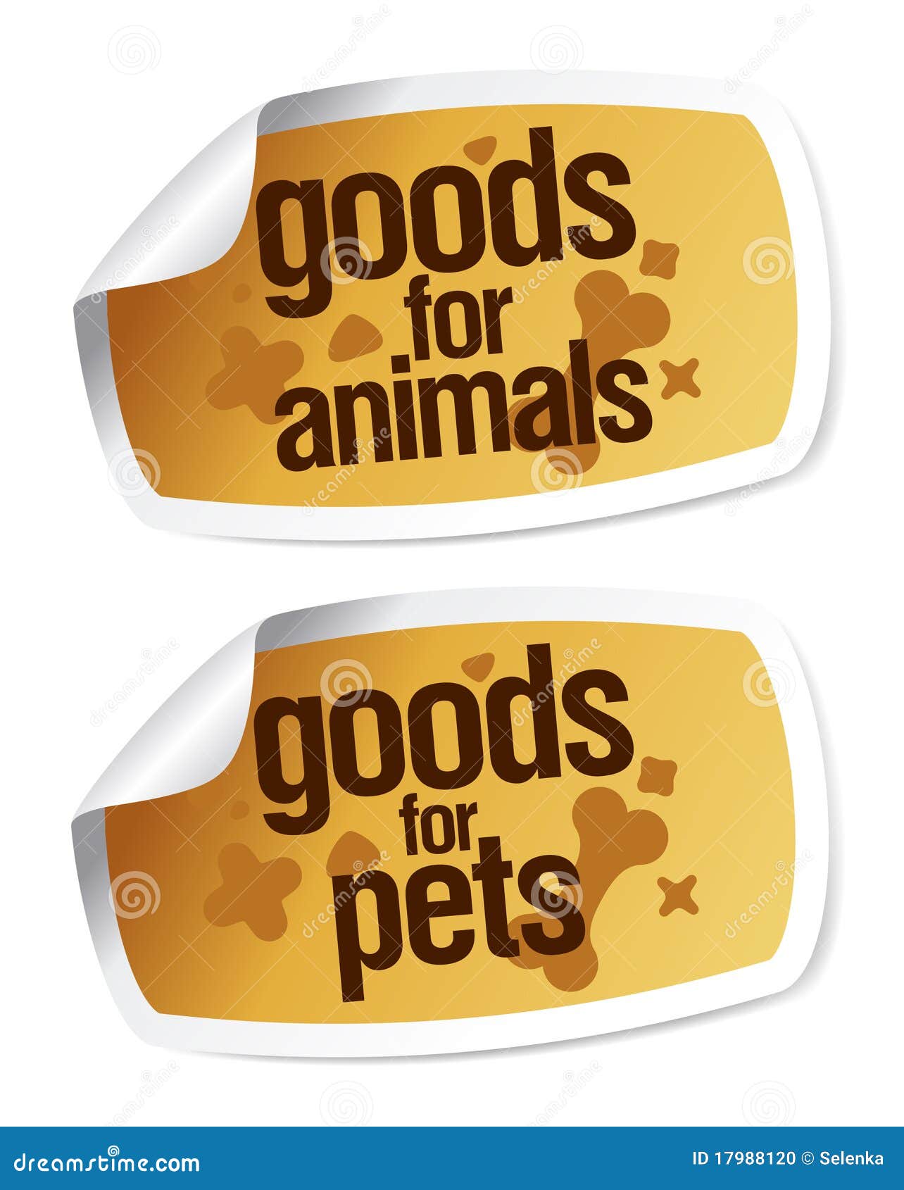 Goods for pets stickers stock vector. Illustration of retail 17988120