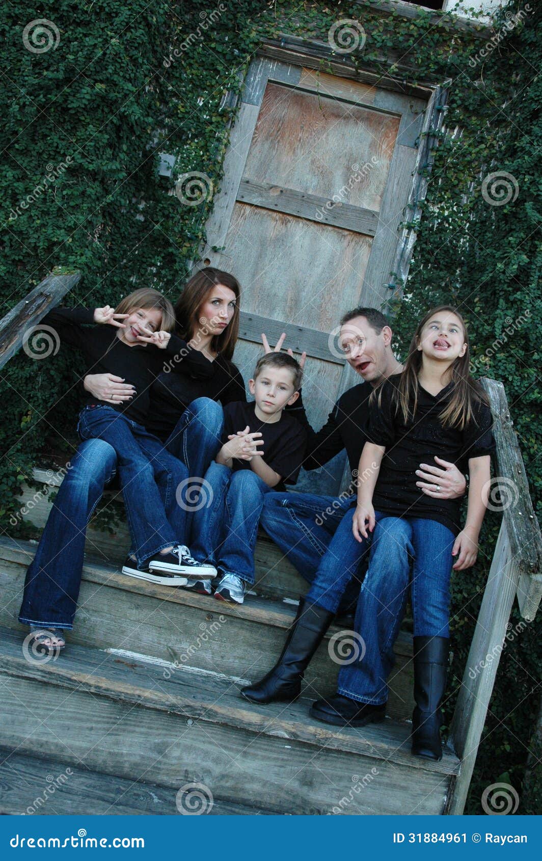 goofy family portrait