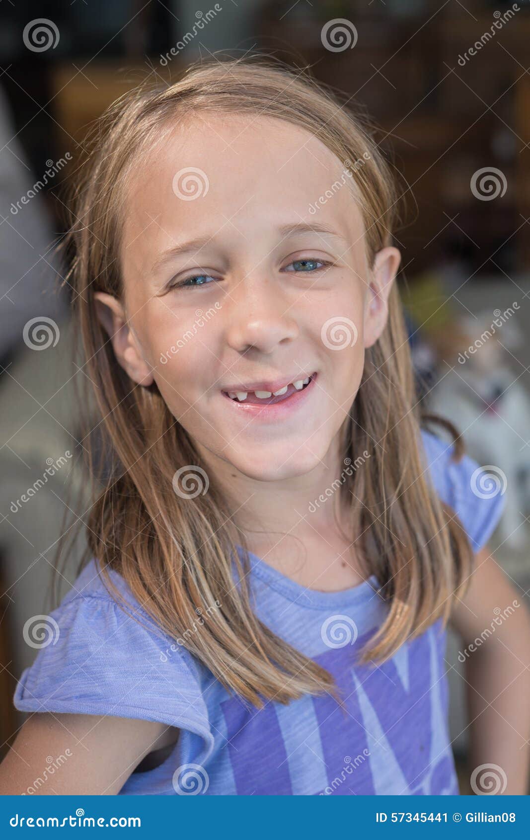 Goofy Girl Smiling To Camera Stock Image Image of looking, goofy