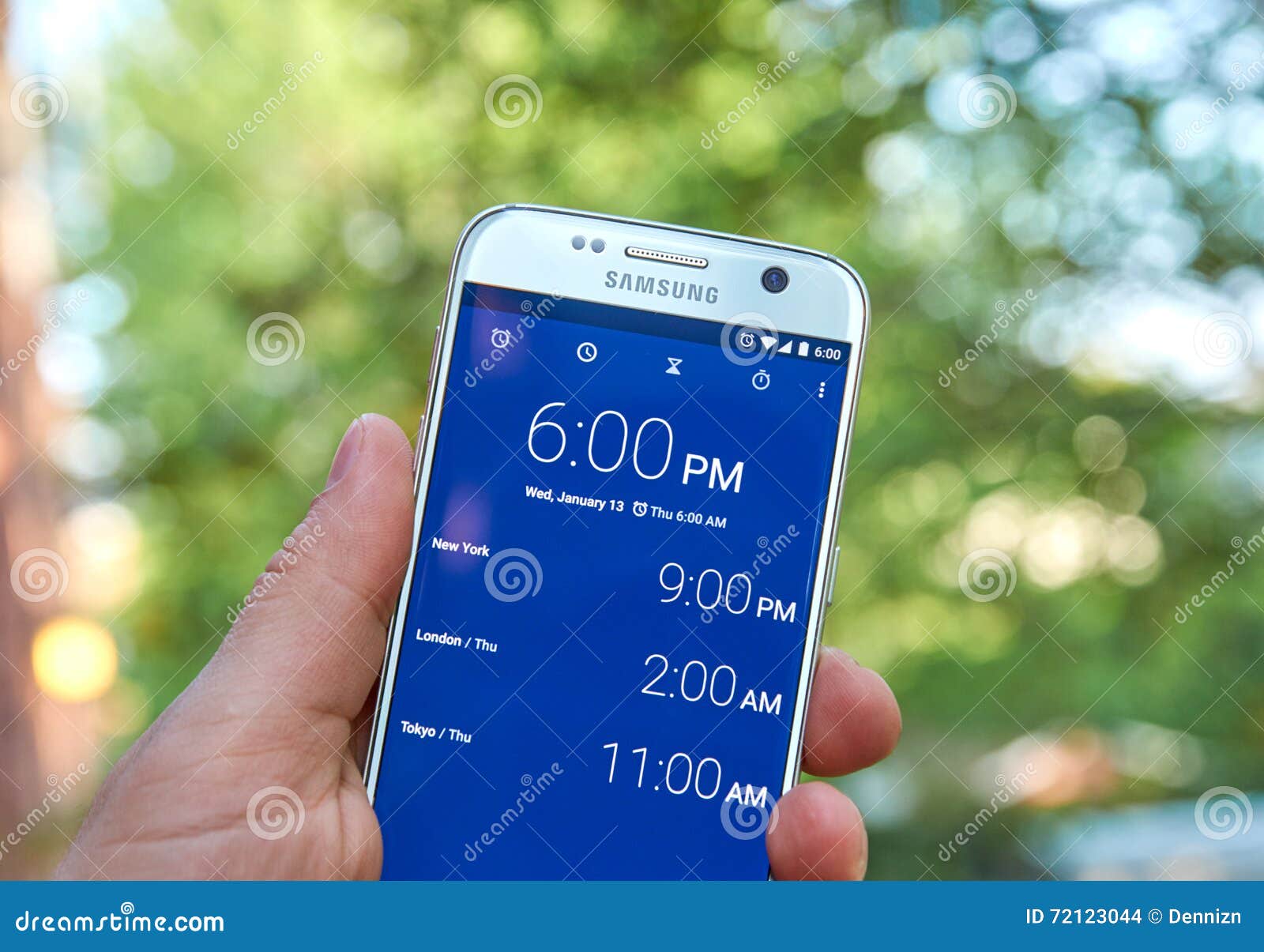 Google Clock app editorial stock image. Image of closeup 72123044