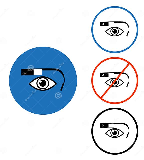 Google glass icon set editorial photography. Illustration of eyewear