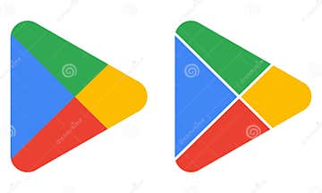 Google Play Store Logos. Vector Illustration Isolated on White ...