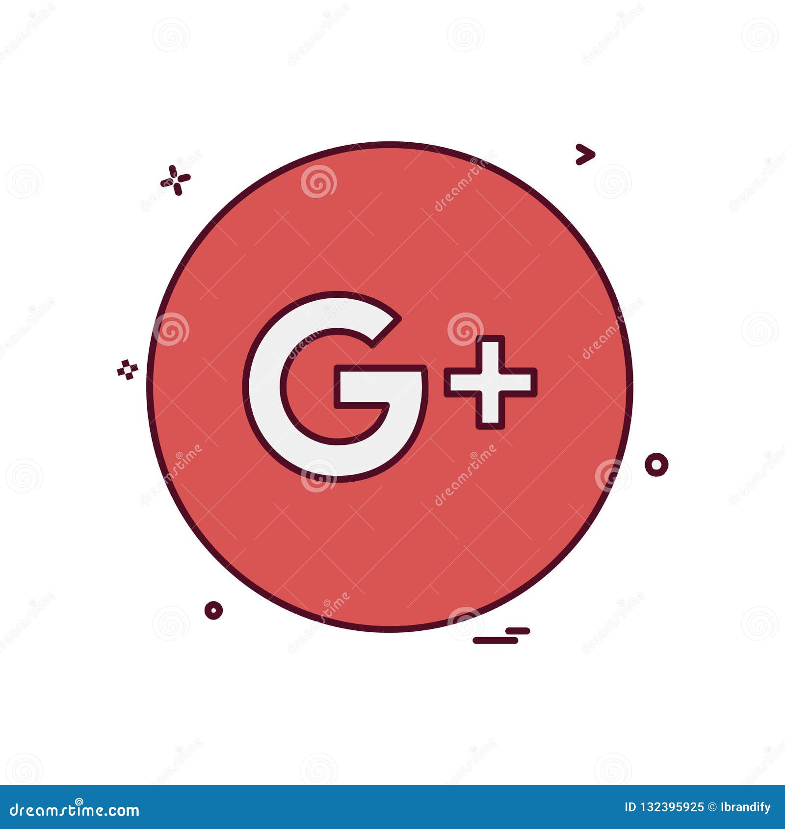 Download Google Plus Icon Design Vector Editorial Image - Illustration of icons, design: 132395925
