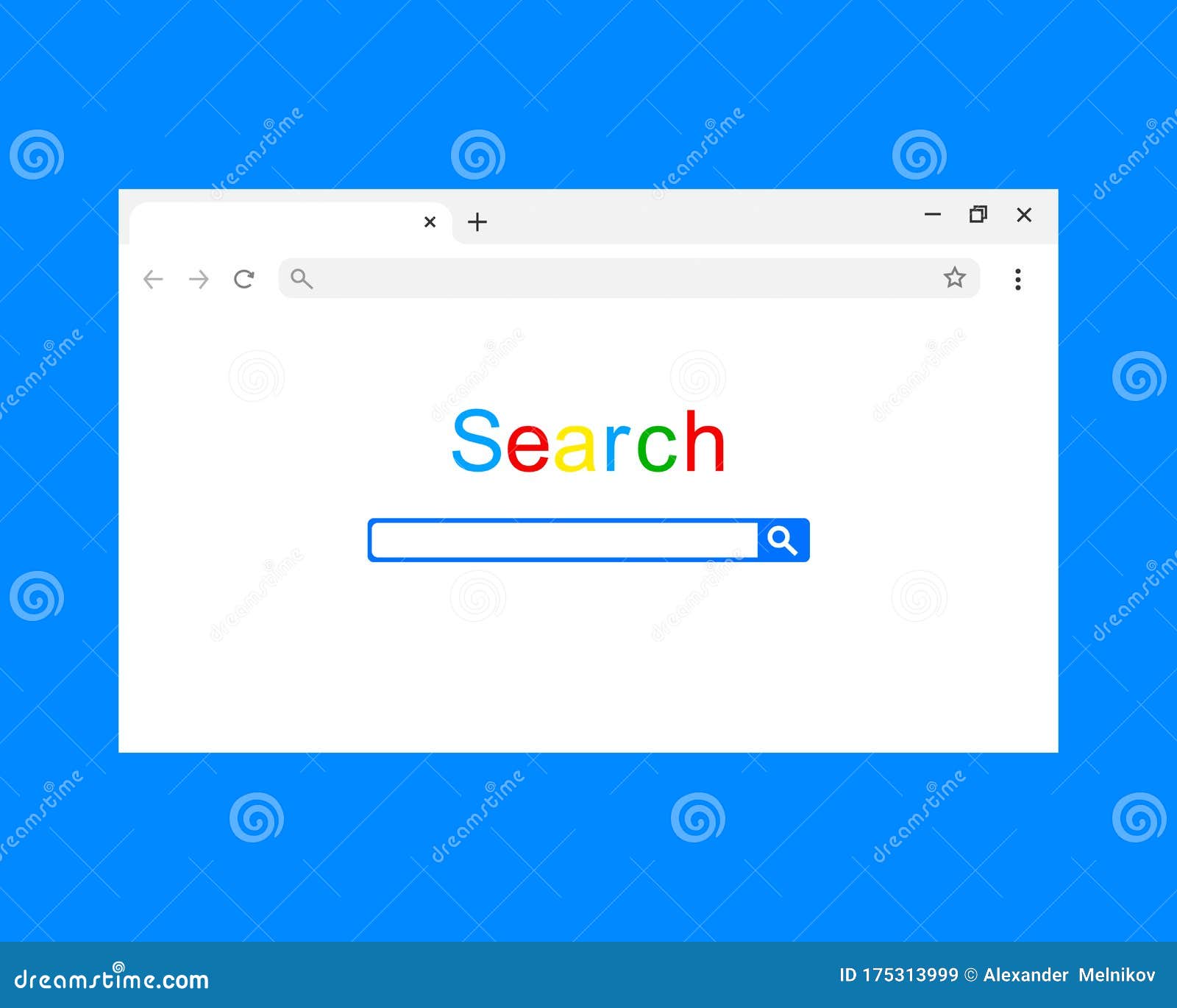 Google Search Engine Icon. Vector Illustration Eps 10 Stock