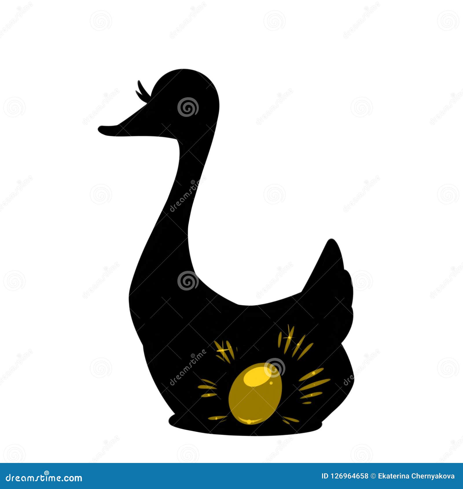 Goose Golden Egg Cartoon Success Fairy Profit Illustration Stock ...