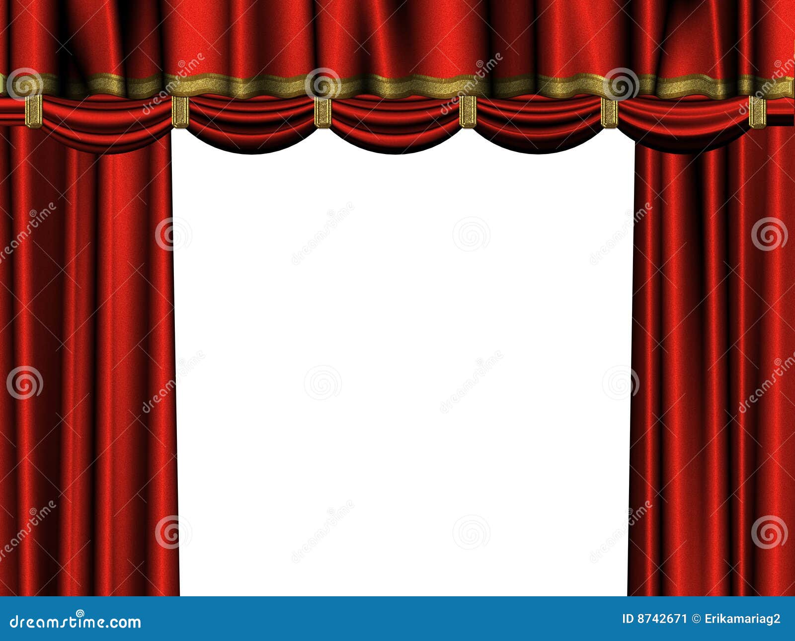 Gordijn van rood fluweel stock afbeelding afbeelding: 8742671