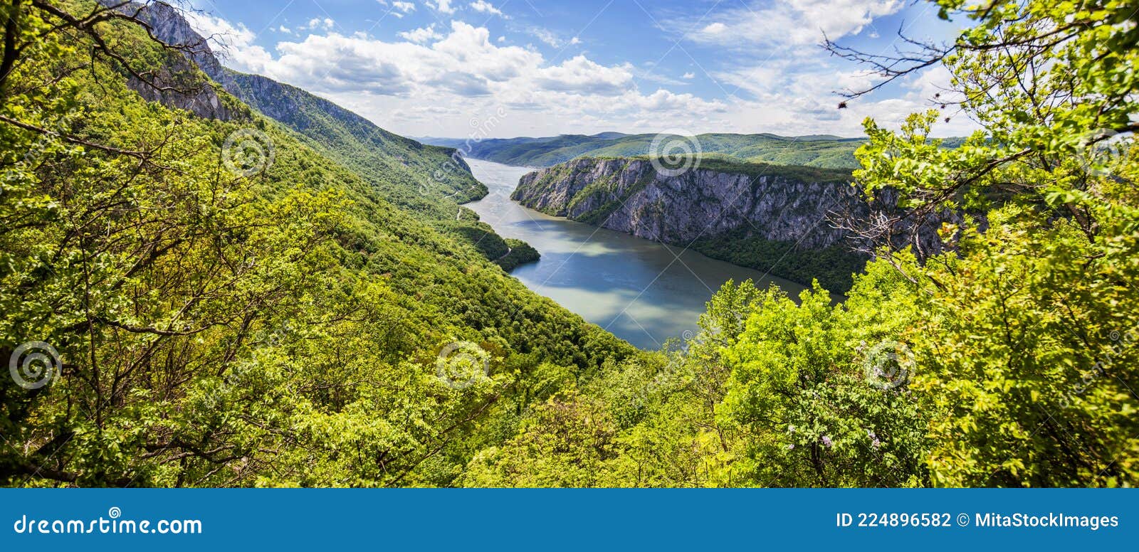 gorge on the danube river beautiful view nature landscape