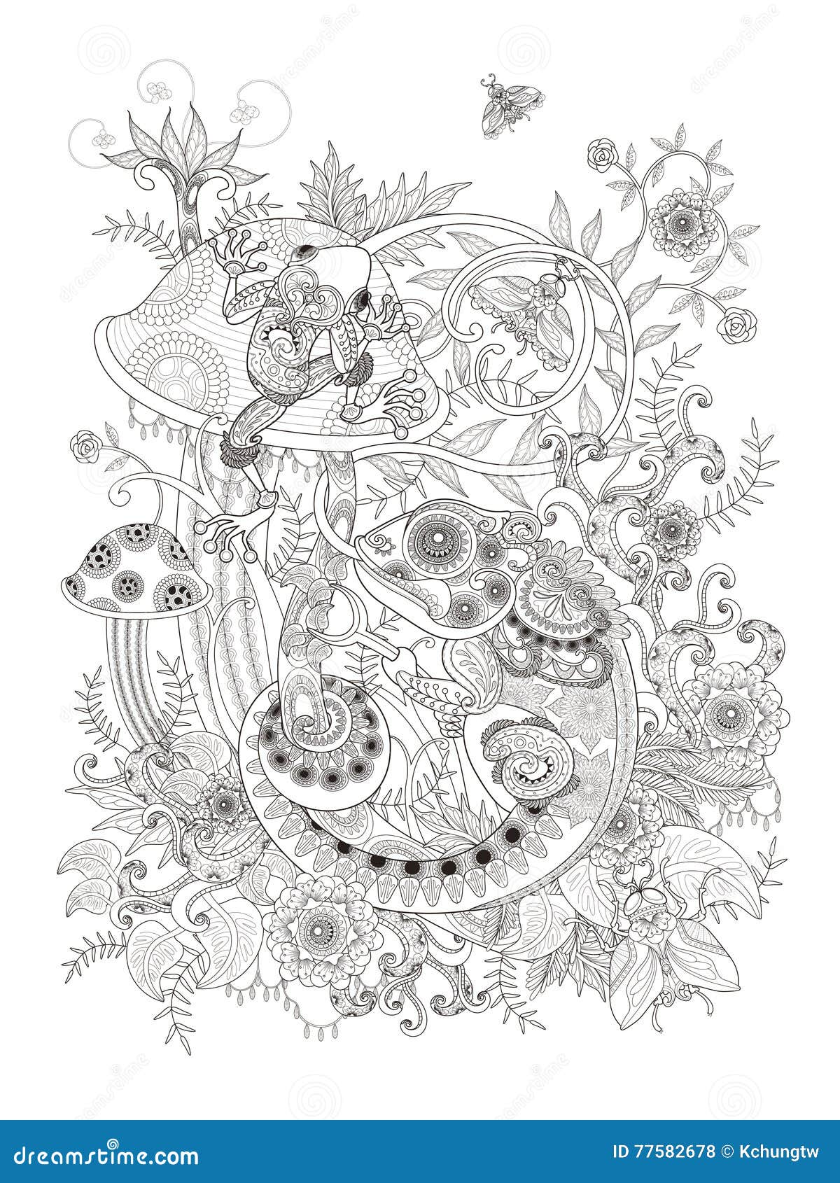 Animal Coloring Nature Coloring Page Adult Coloring Page Printable