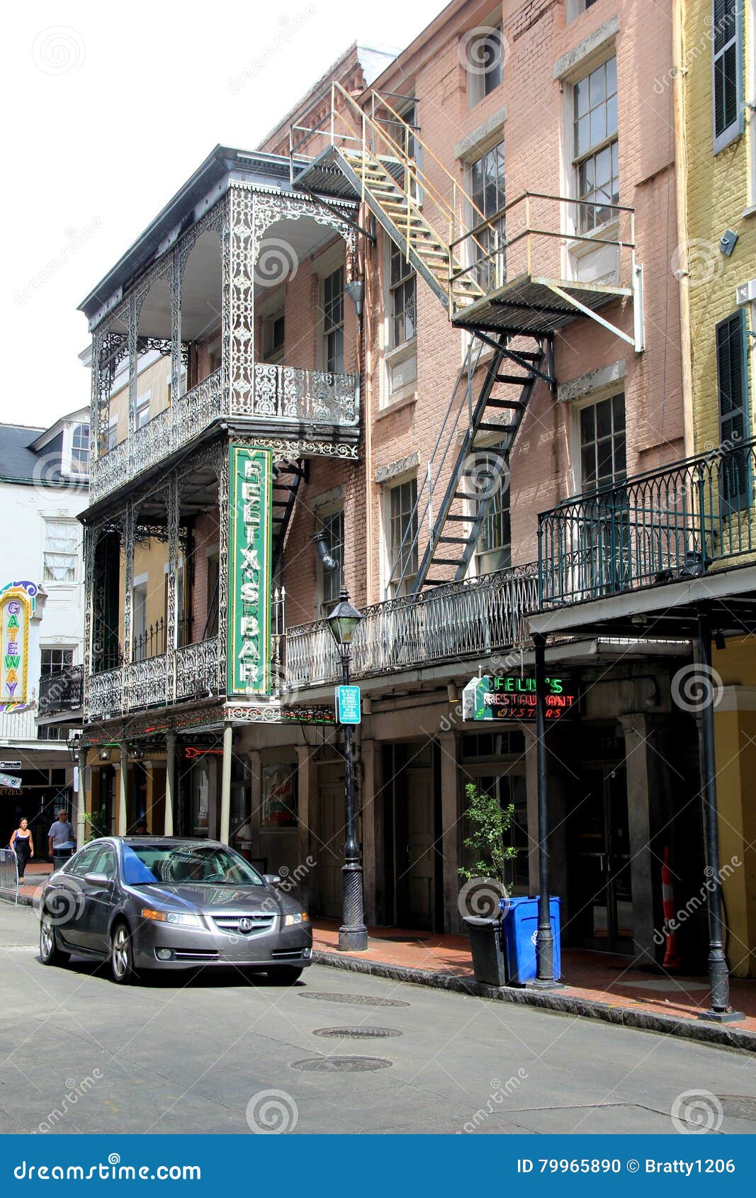 Gorgeous Architecture with Metal Railings Andbalconies, Felix`s Bar ...