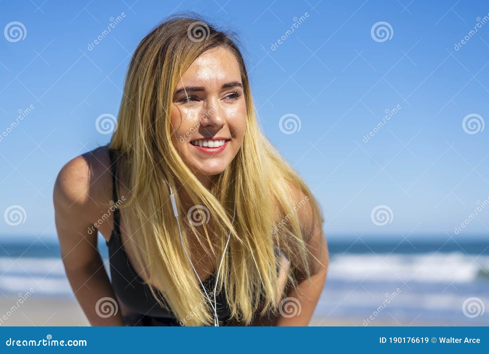 Beautiful Bikini Model Posing In A Beach Environment Stock Image Image Of Gorgeous Body 