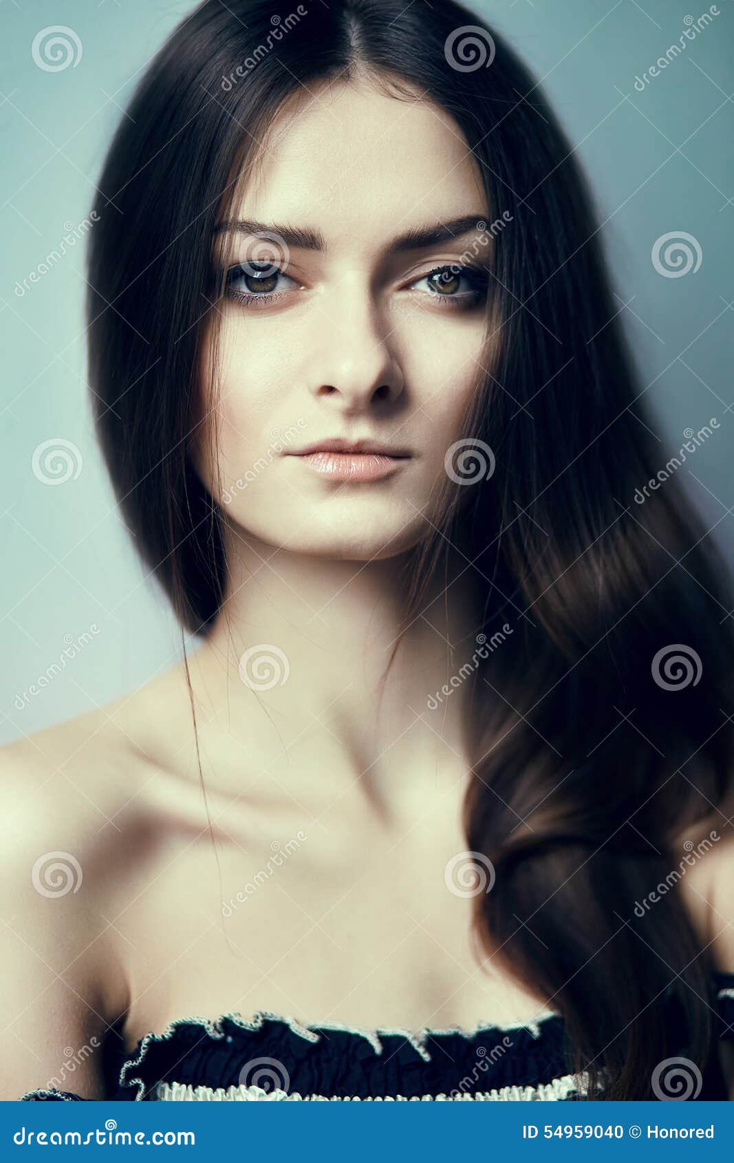 Gorgeous brunette portrait stock photo. Image of sensuality - 54959040