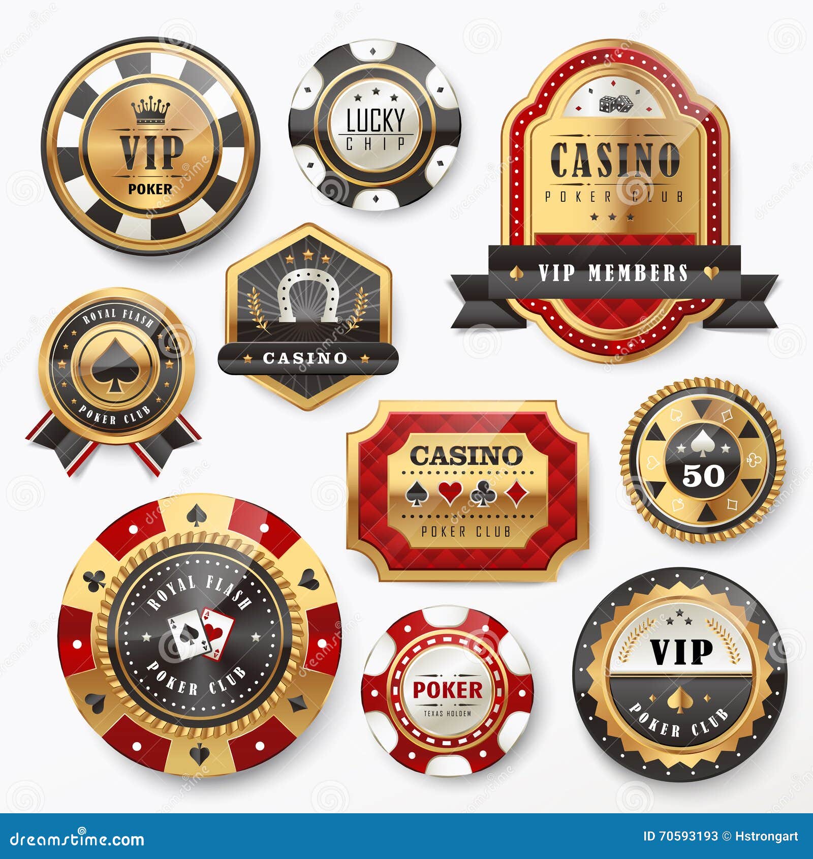 Casino chip labels Casino chip labels