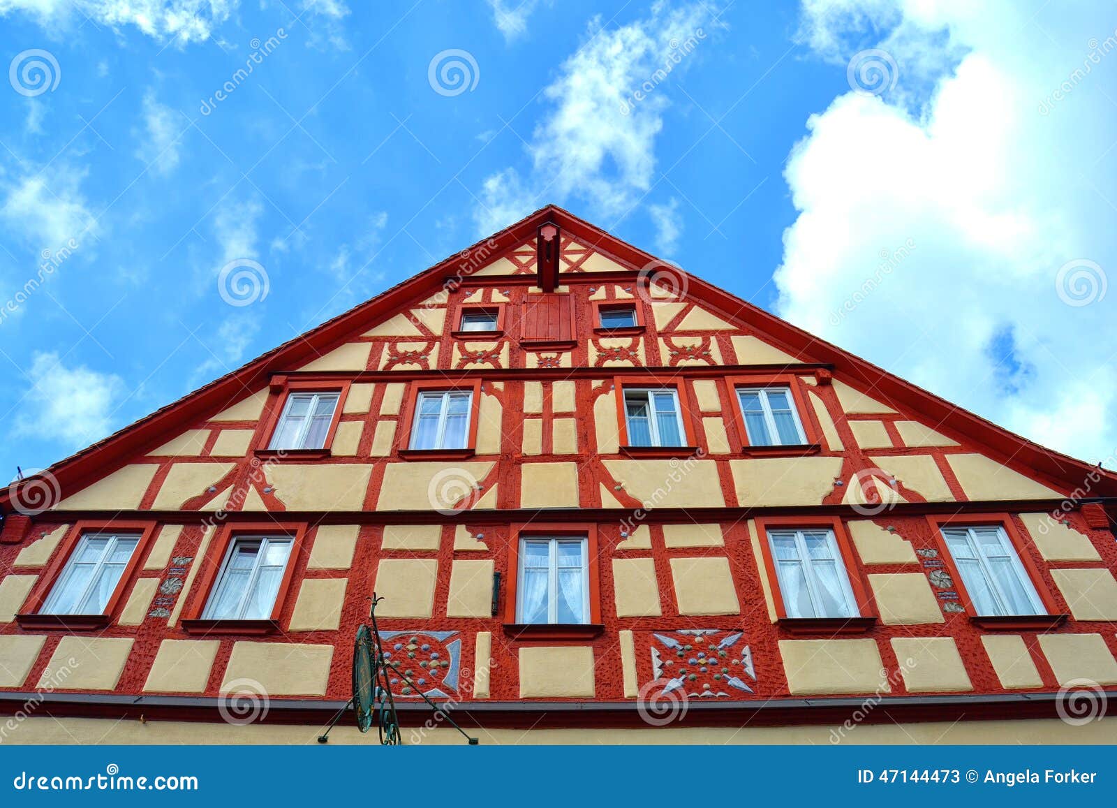gorgeous half-timbered house in germany