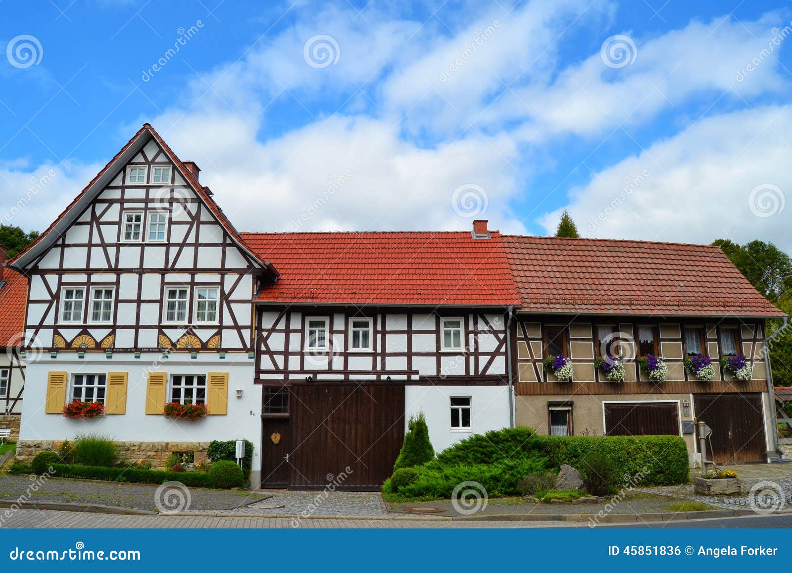 gorgeous half-timbered houses in germany
