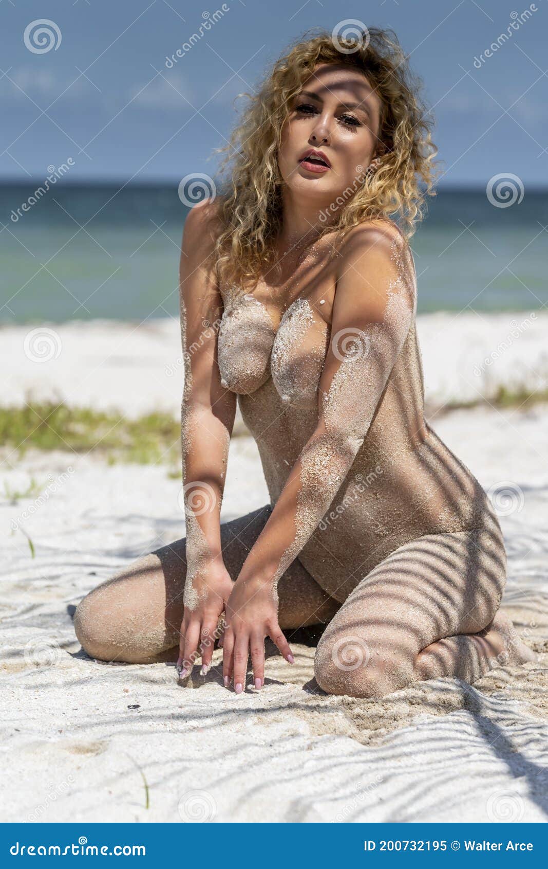 Nude beach modeling