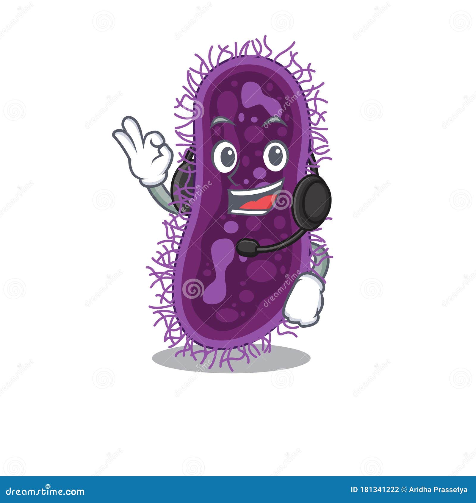 A Gorgeous Lactobacillus Rhamnosus Bacteria Mascot Character Concept ...