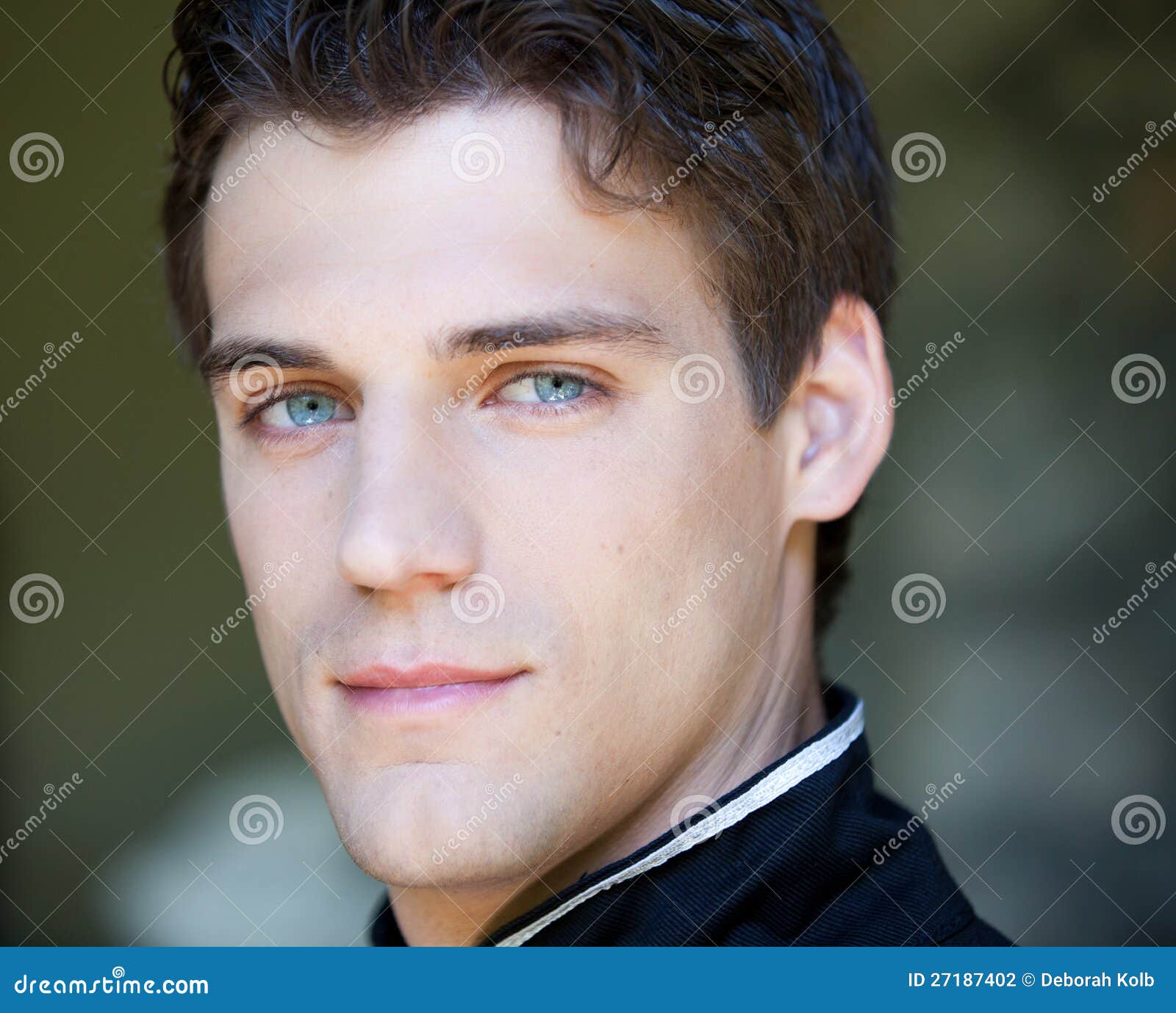 Man with Dreamy Eyes Stock Photo Image of look, handsome