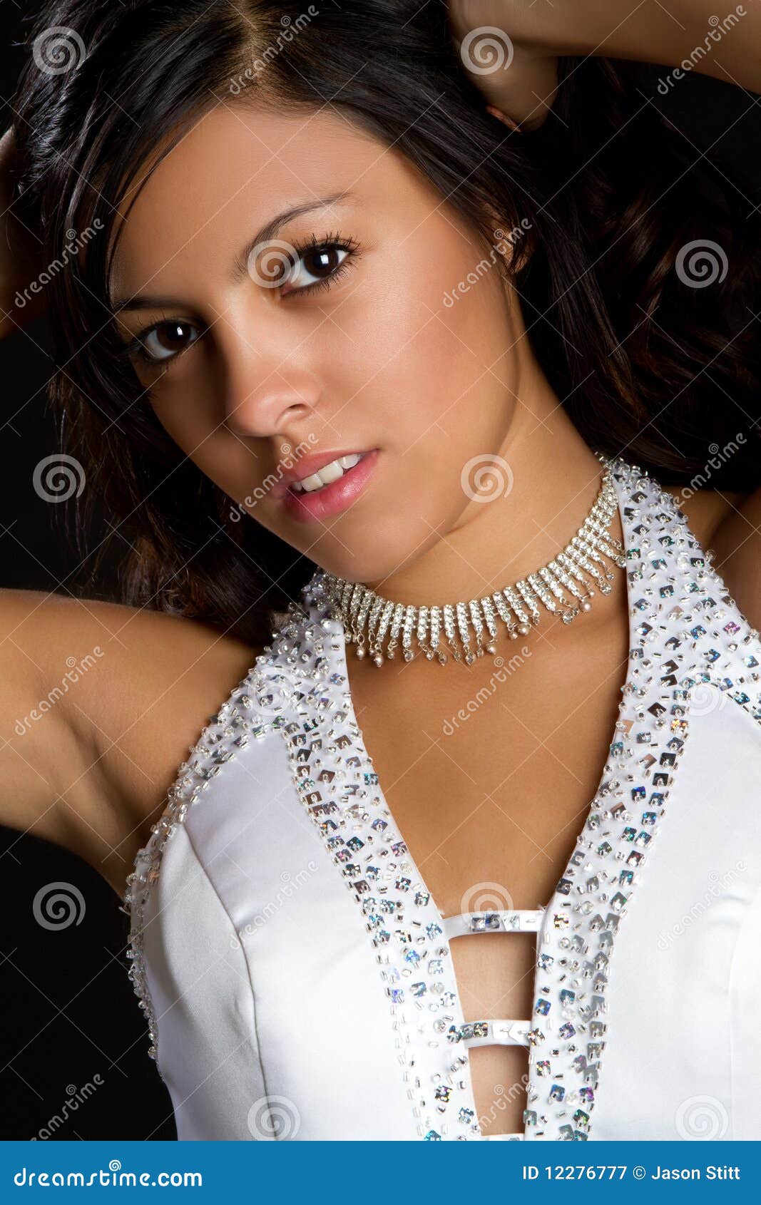 Pretty gorgeous mexican girl portrait