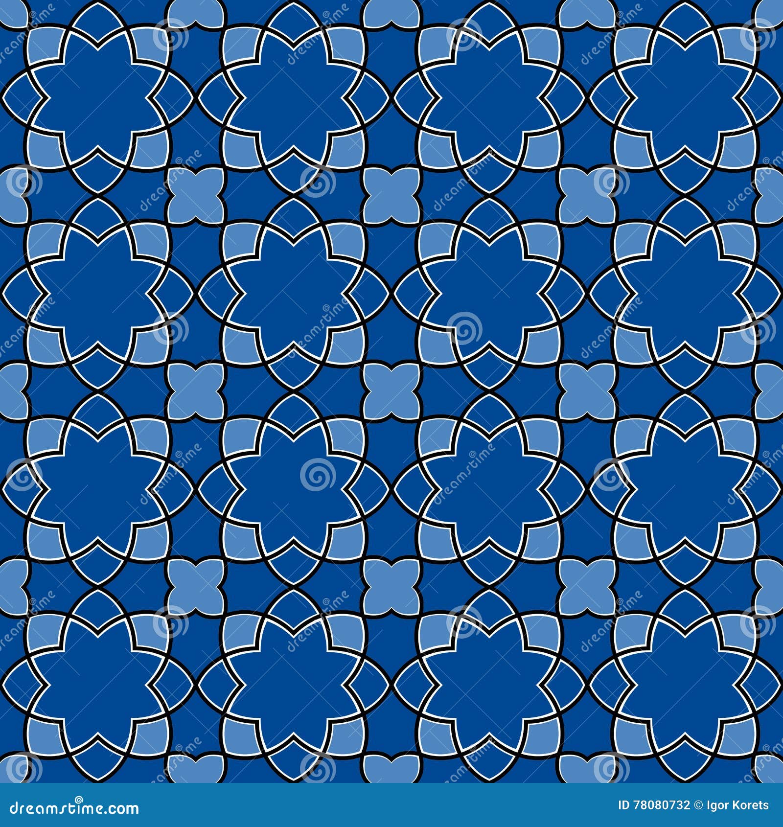 Seamless Arabic Tile Pattern Design. Islamic Wallpaper or