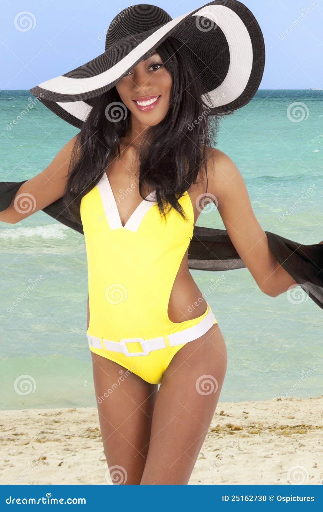 gorgeous woman on beach