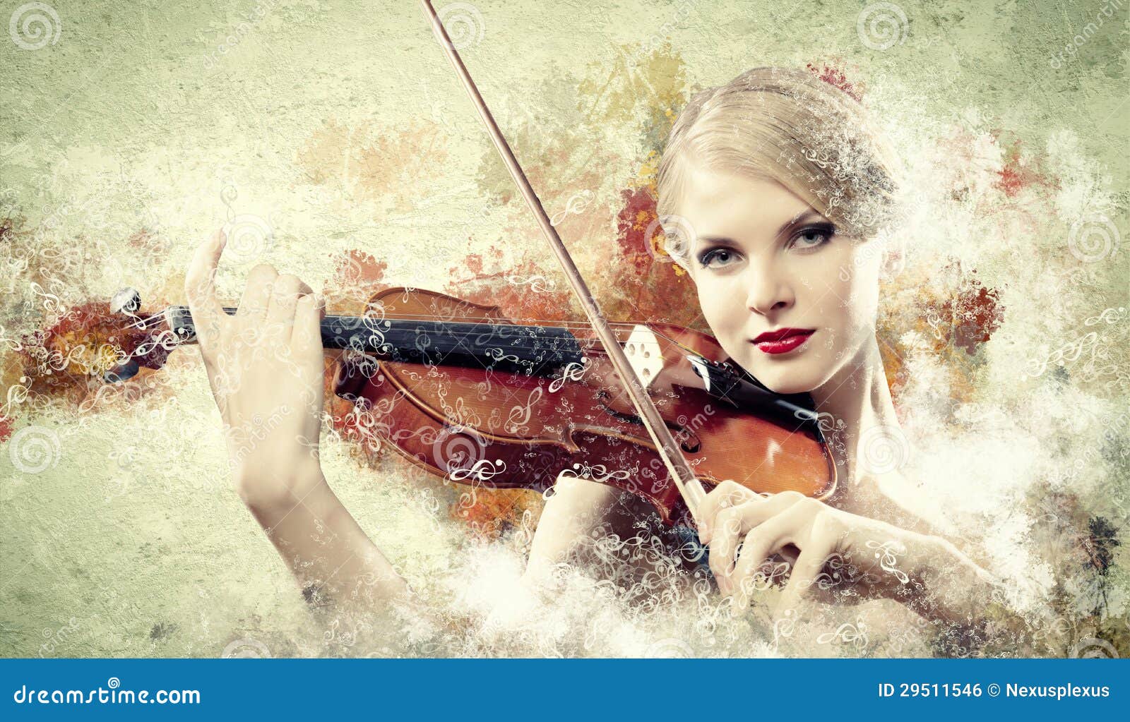 Gorgeous Woman Playing on Violin Stock Photo - Image of lesson ...