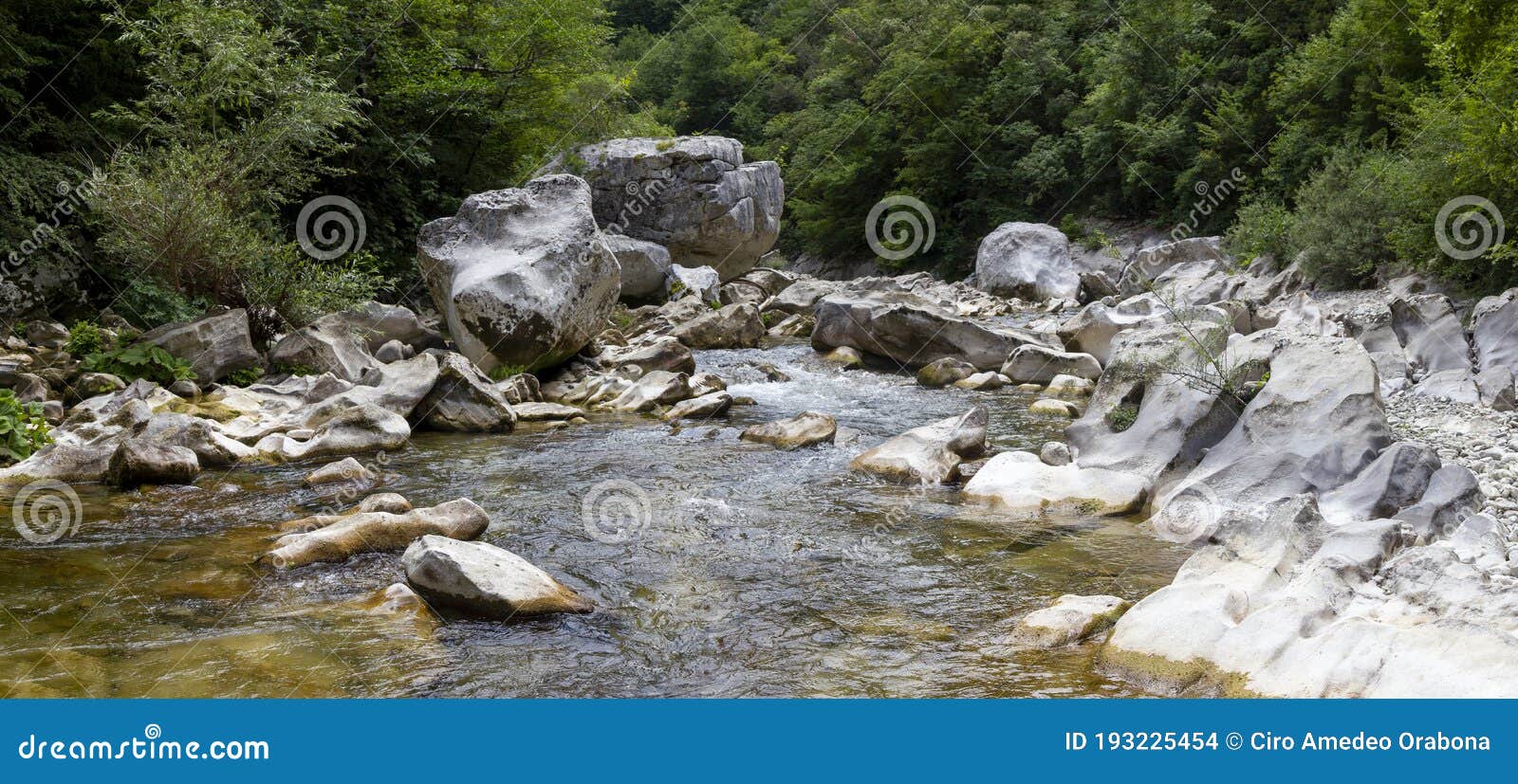 gorges of calore in cilento