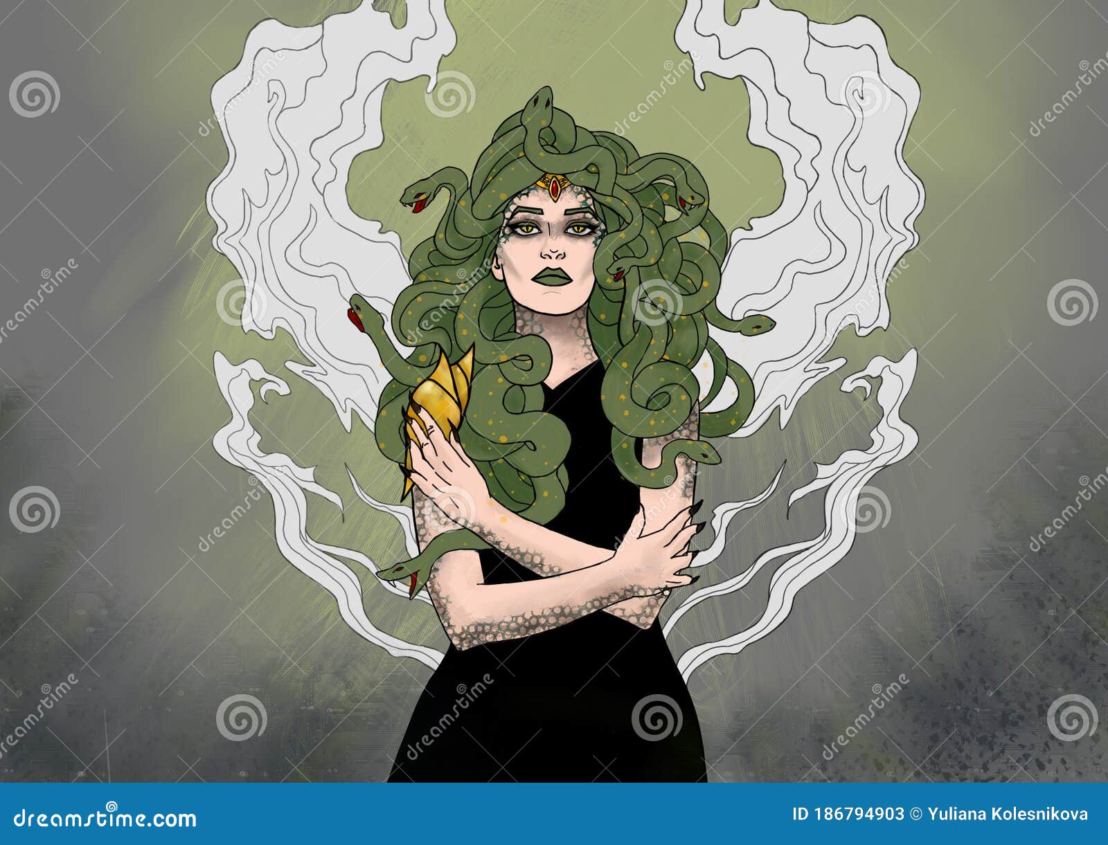 The Gorgons Art Print Medusa Witchcraft Dark Goddess 