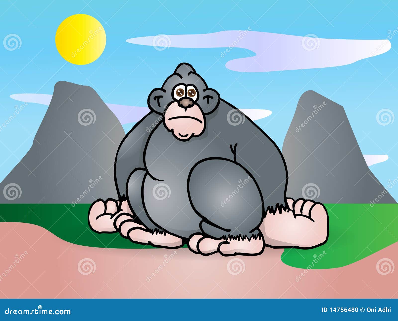 cartoon gorilla destroys cartoon gorilla destroys