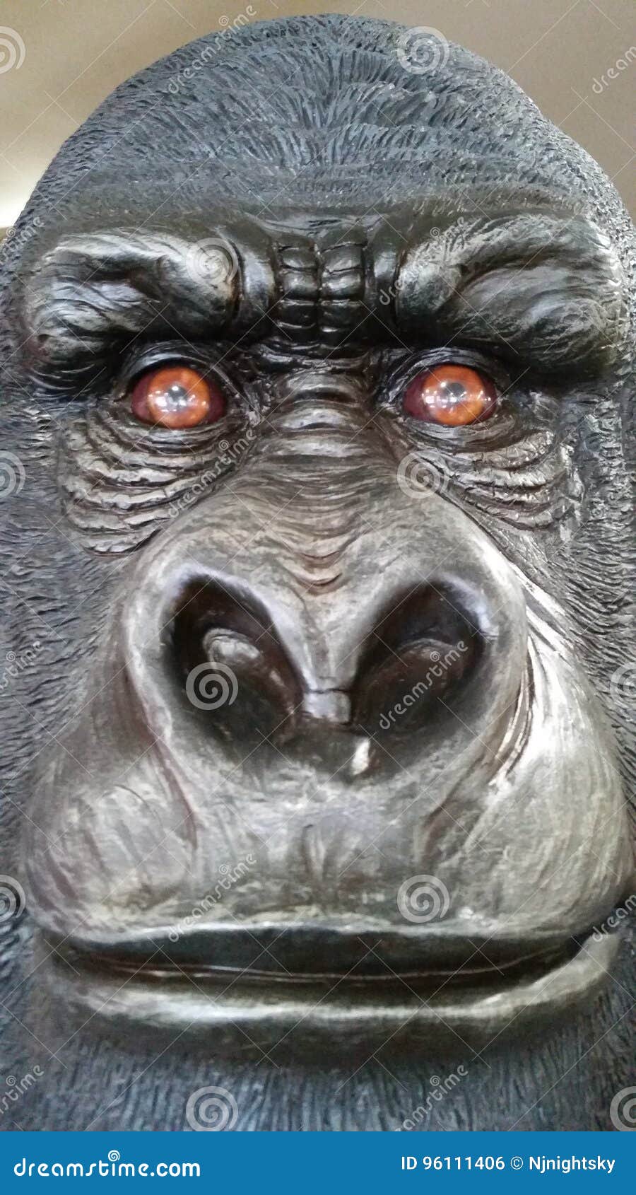 Gorilla face stock photo. Image of gorilla, fierce, monkey 96111406