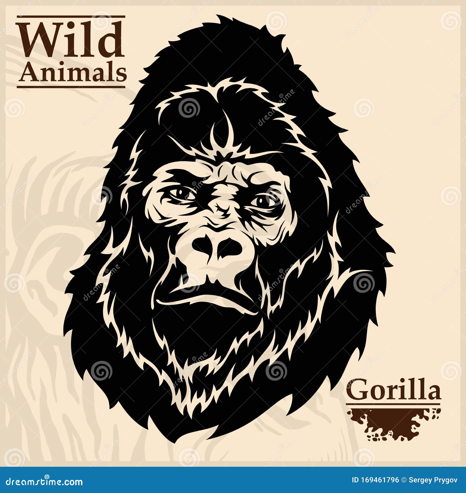 cartoon gorilla illustrator scary cartoon gorilla illustrator scary