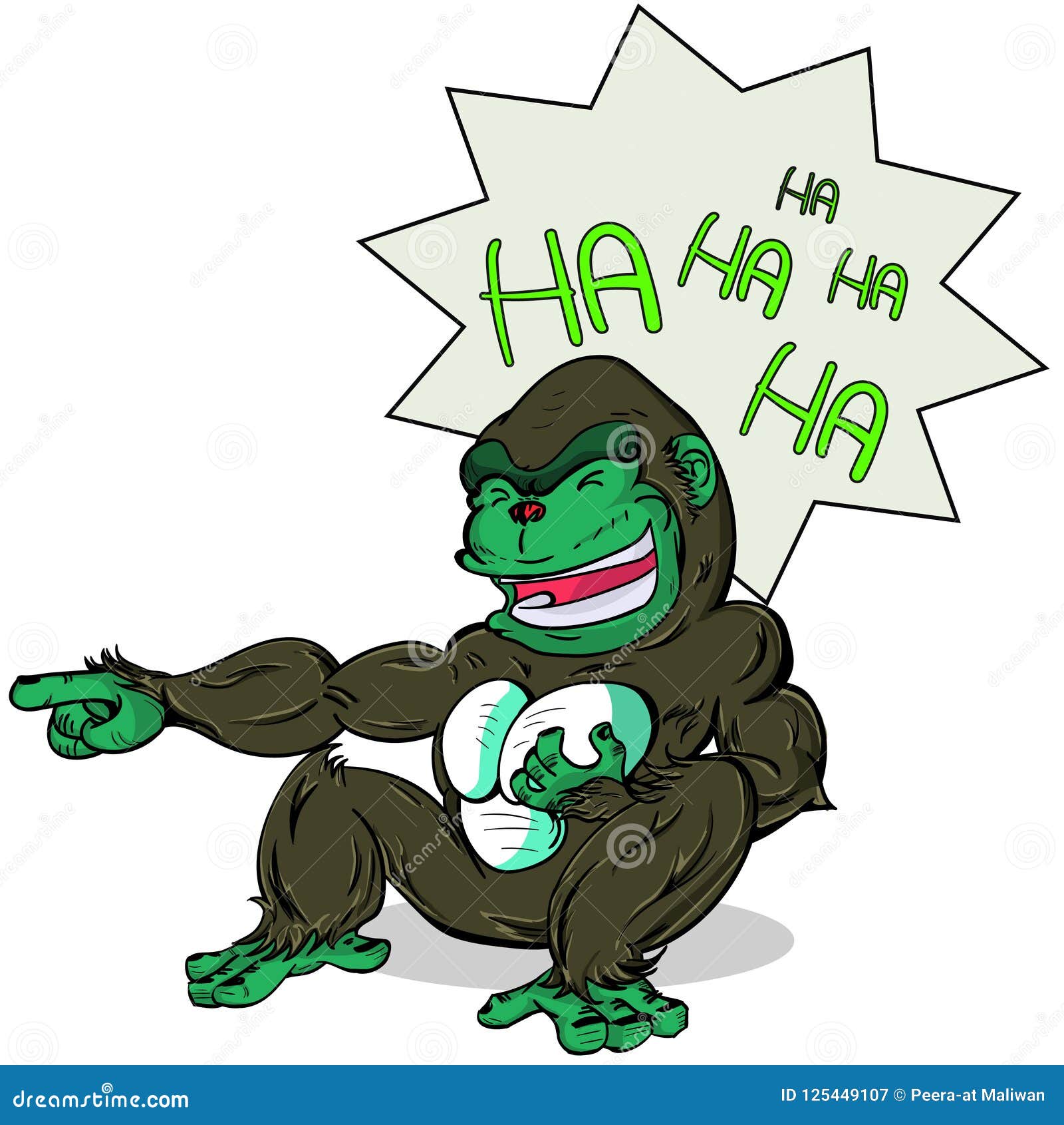 gorilla laugh out lound