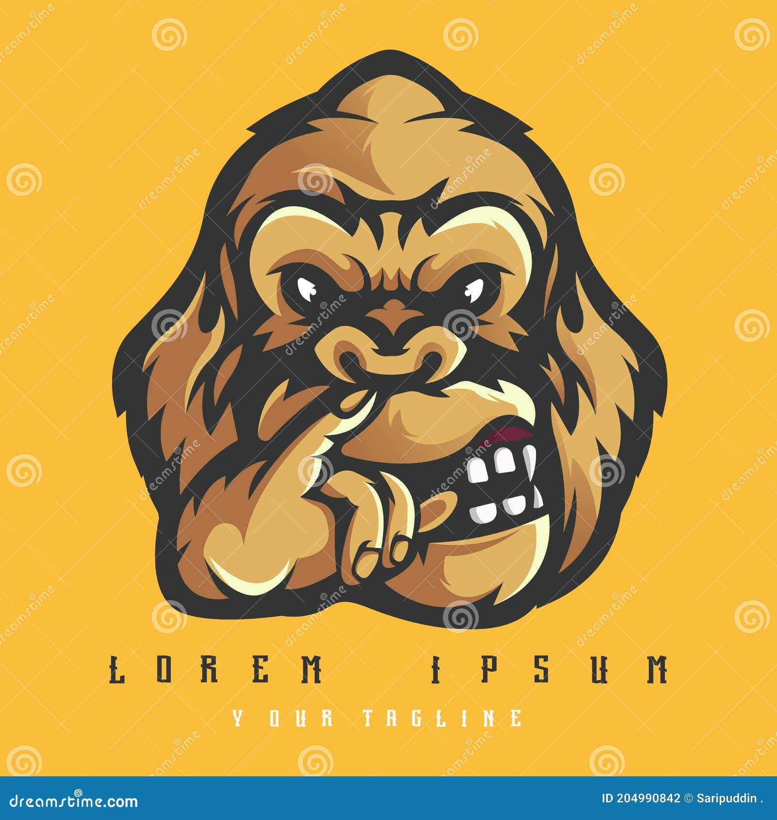 Free Vector  T-shirt gorilla design