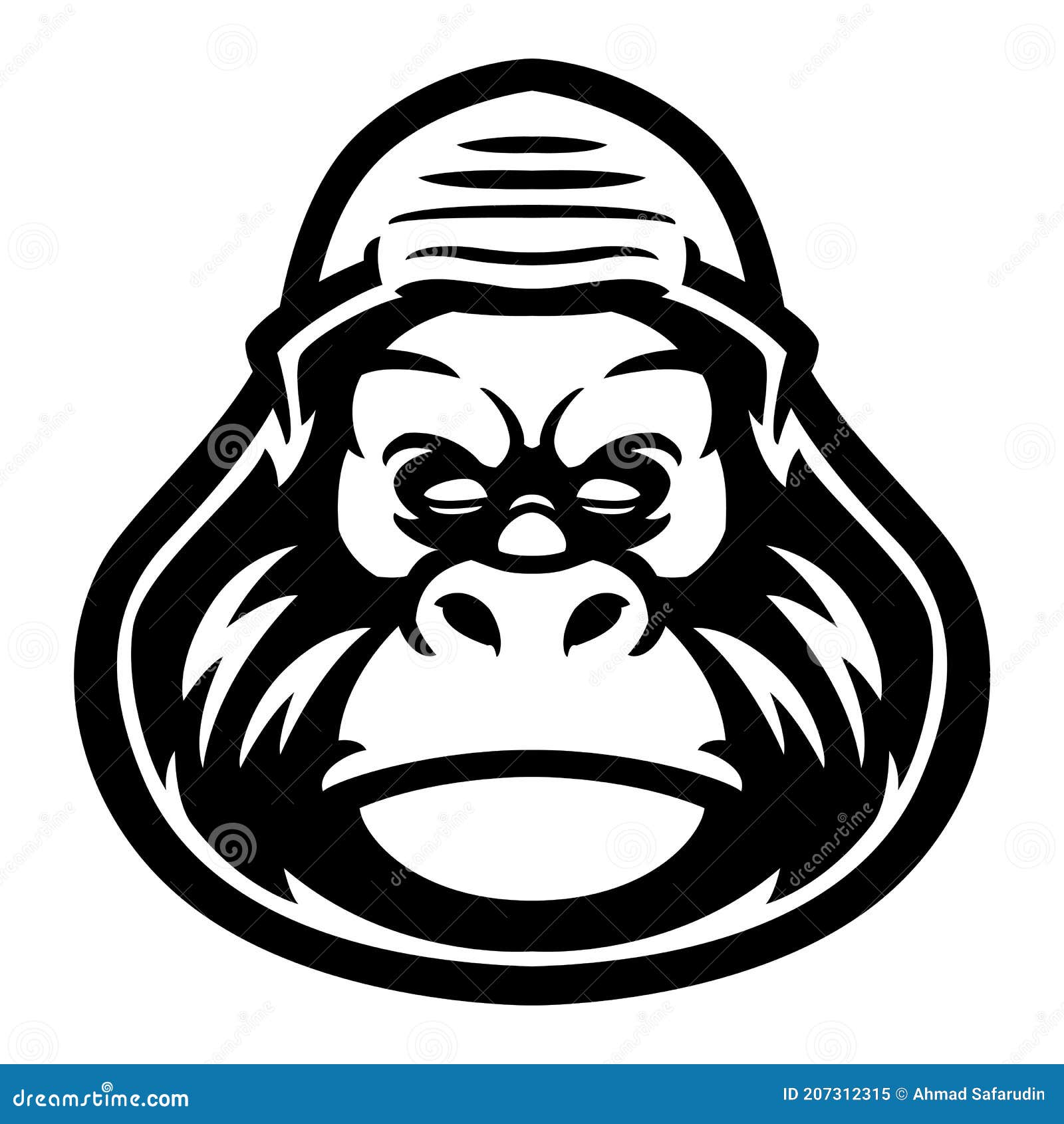 Free Vector  T-shirt gorilla design