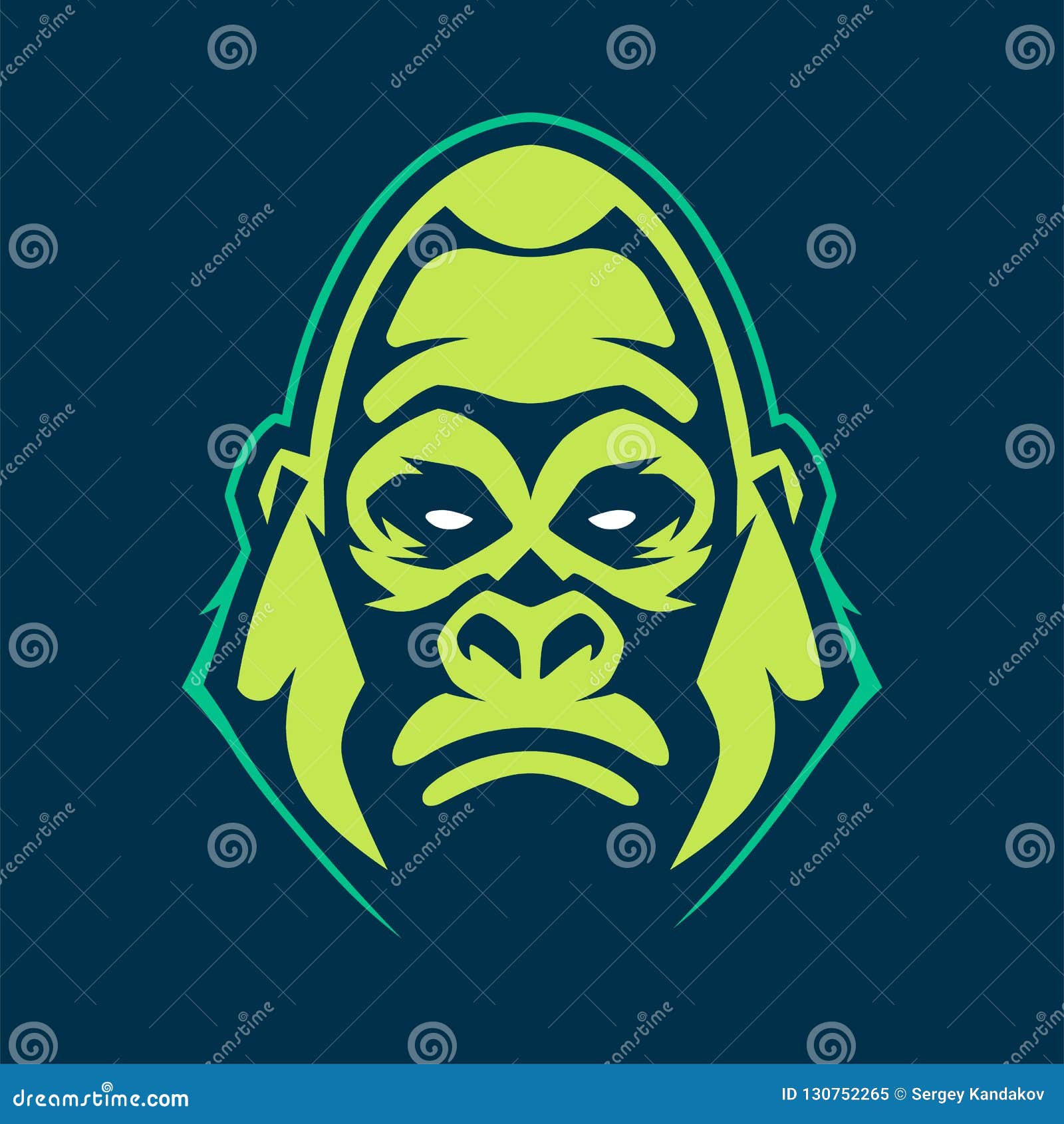 gorilla mascot  icon