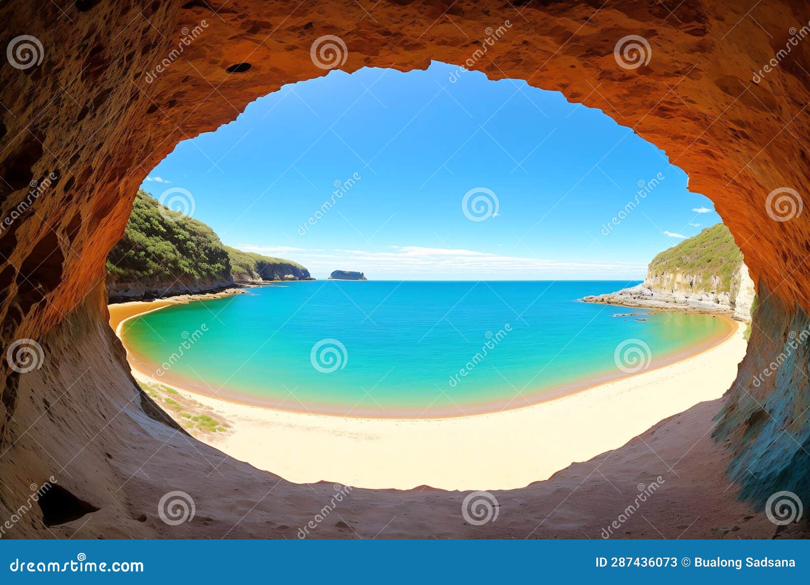 Gosangs Tunnel- Australia Has a View from Inside. Stock Illustration ...
