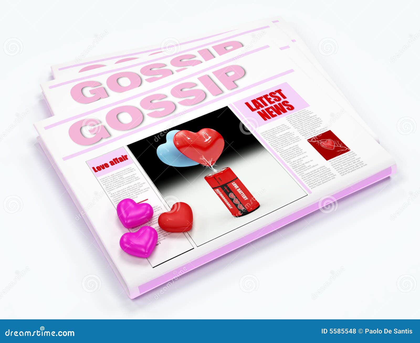 Gossip Newspaper Royalty Free Stock Photos - Image: 5585548
