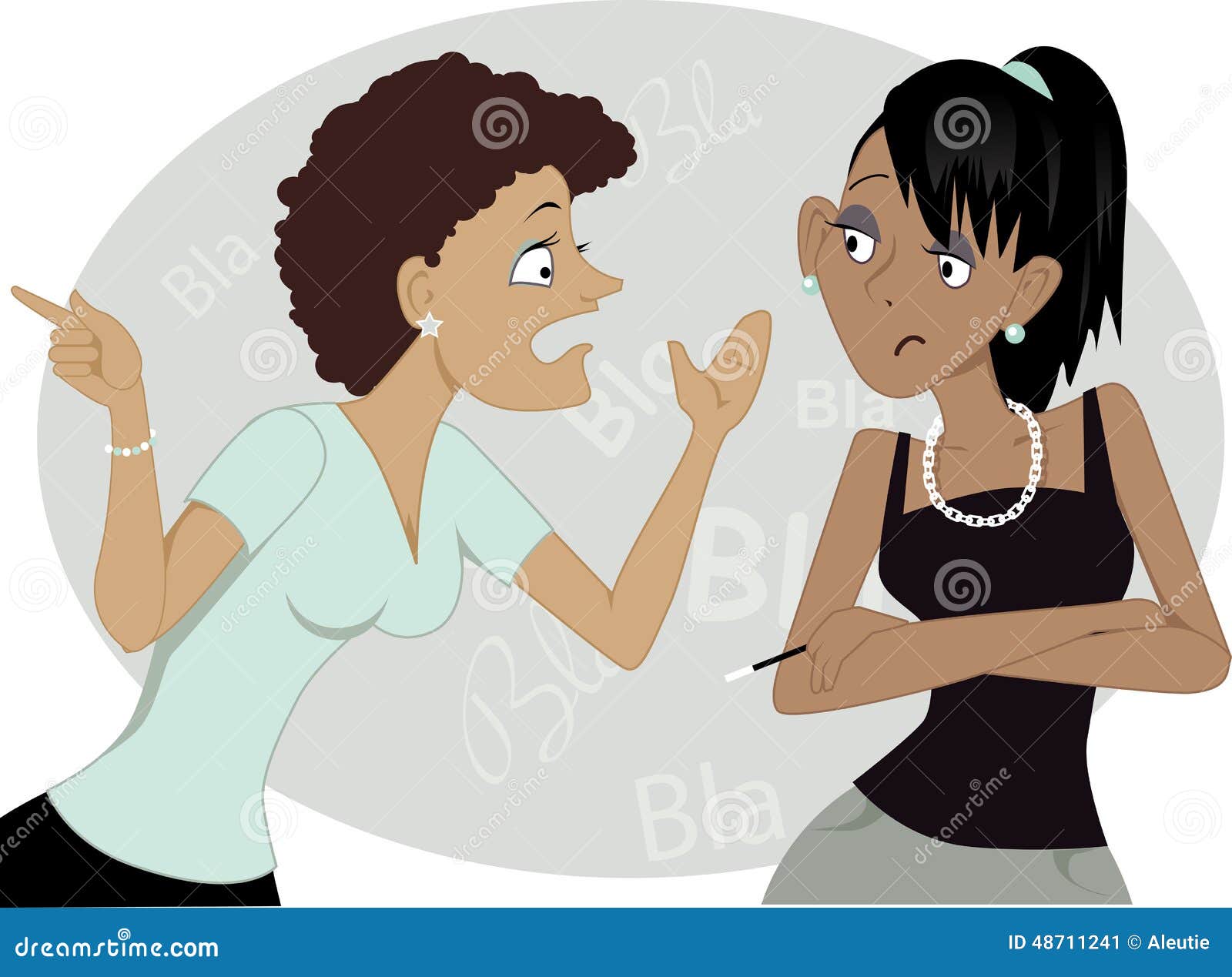 Gossiping Women Stock Vector - Image: 48711241