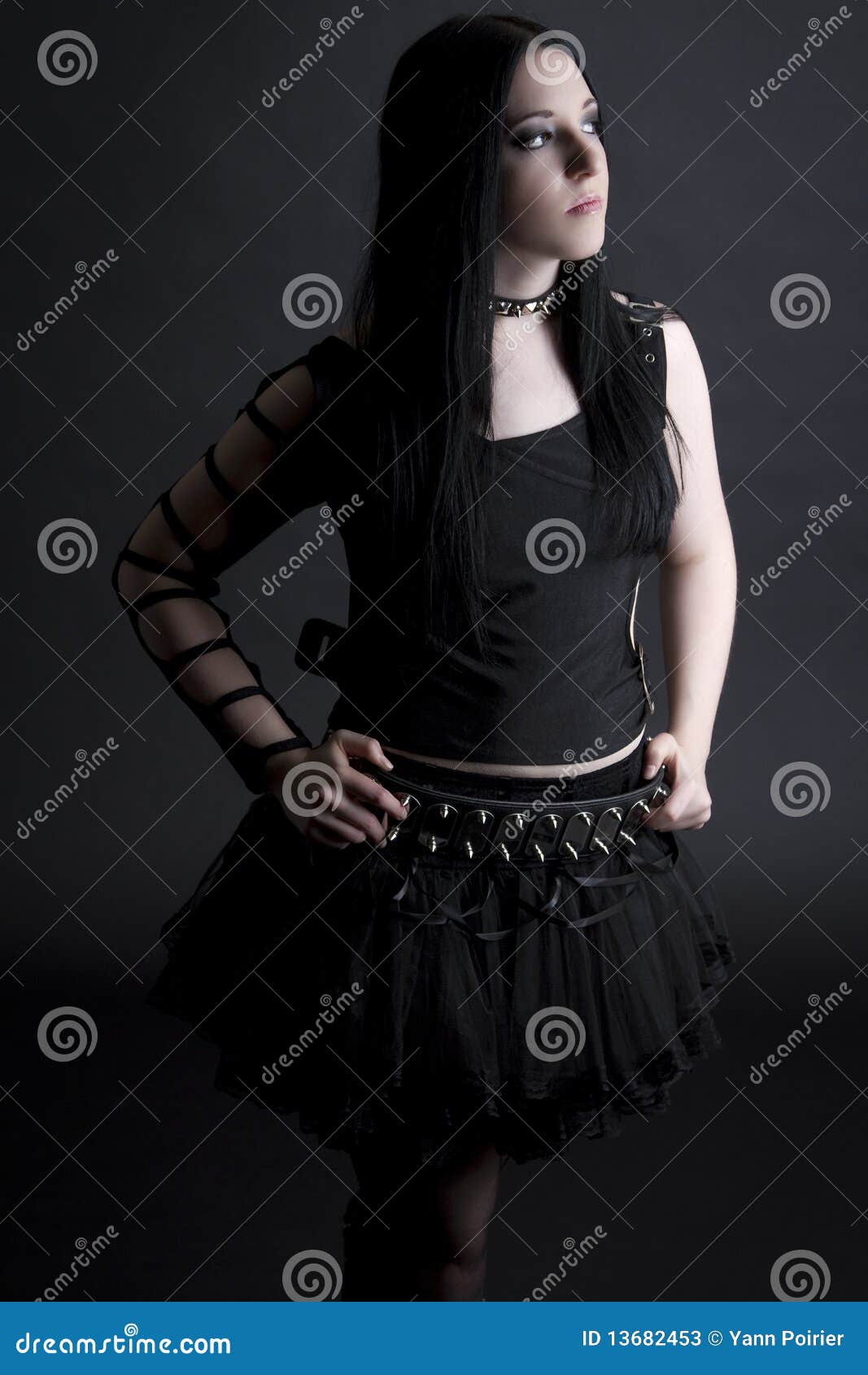 Goth in a tutu stock image. Image of fashion, disappointment - 13682453