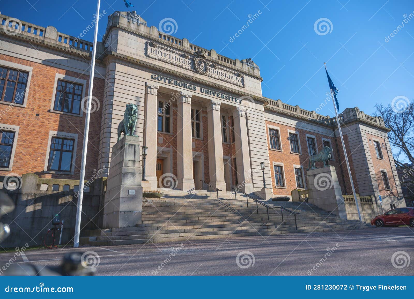 Exterior of Main Building of University of Gothenburg.. Editorial ...