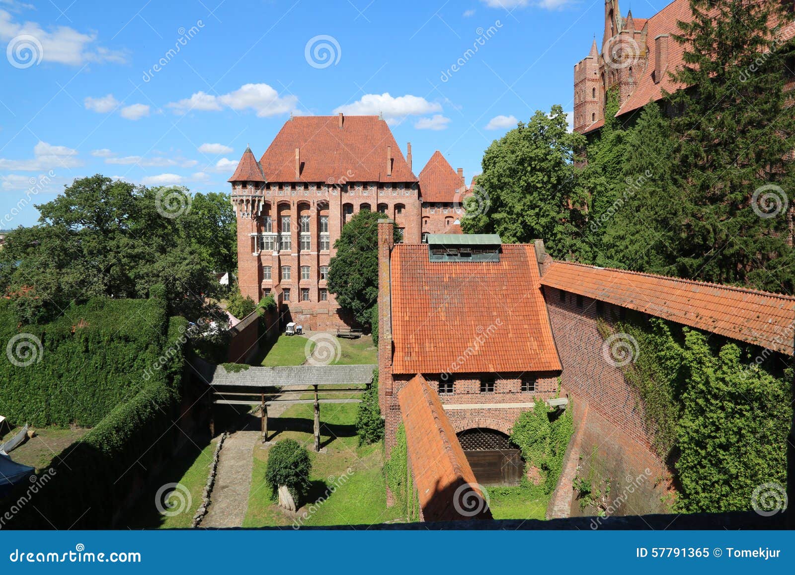 gothic castle in malbork, poland