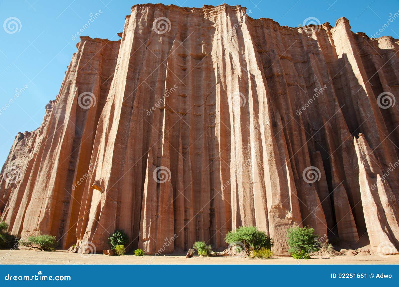 gothic cathedral rock formation - talampaya national park - argentina