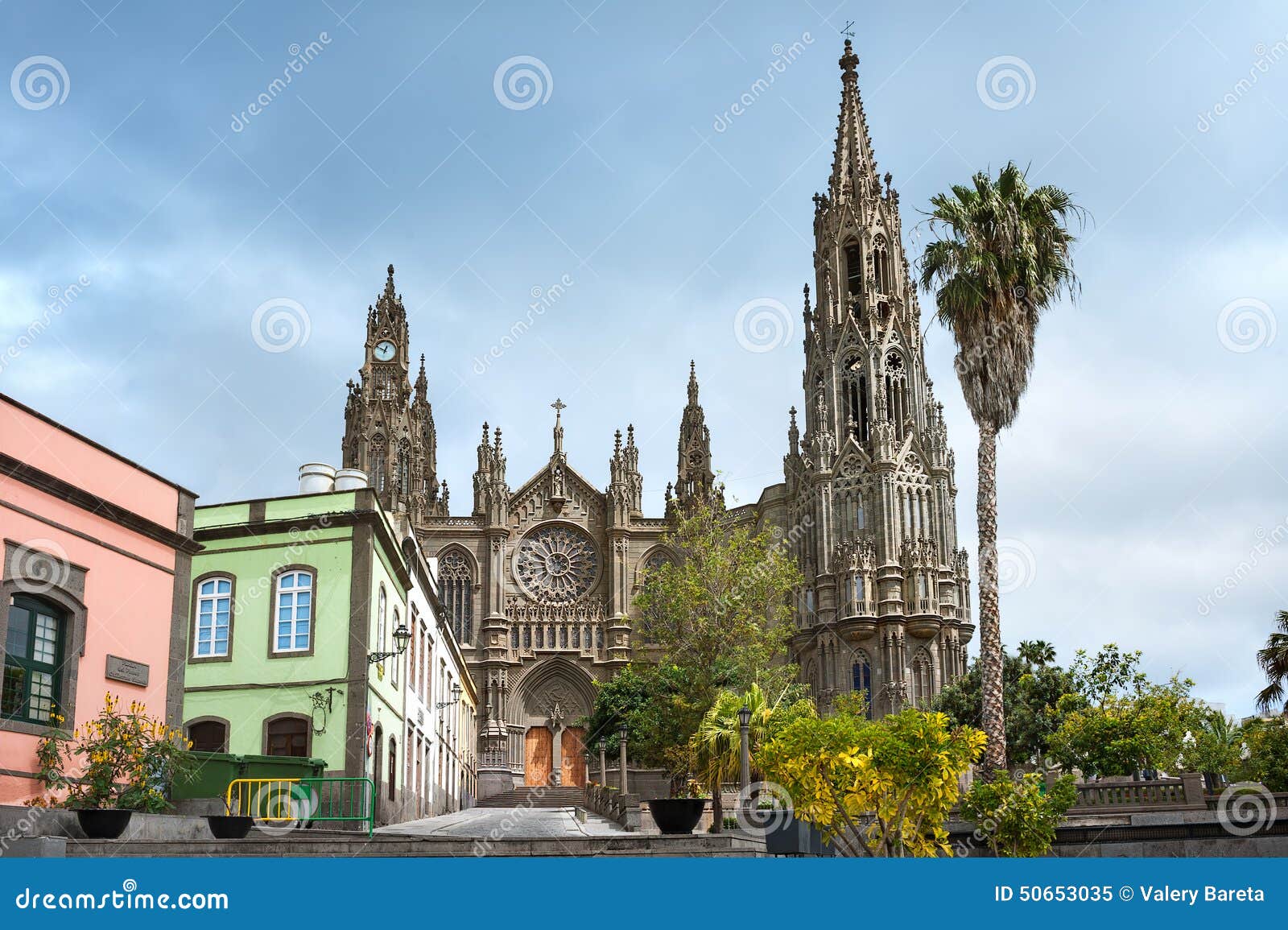 gothic cathedral of san juan bautista in arucas, gran canaria, s