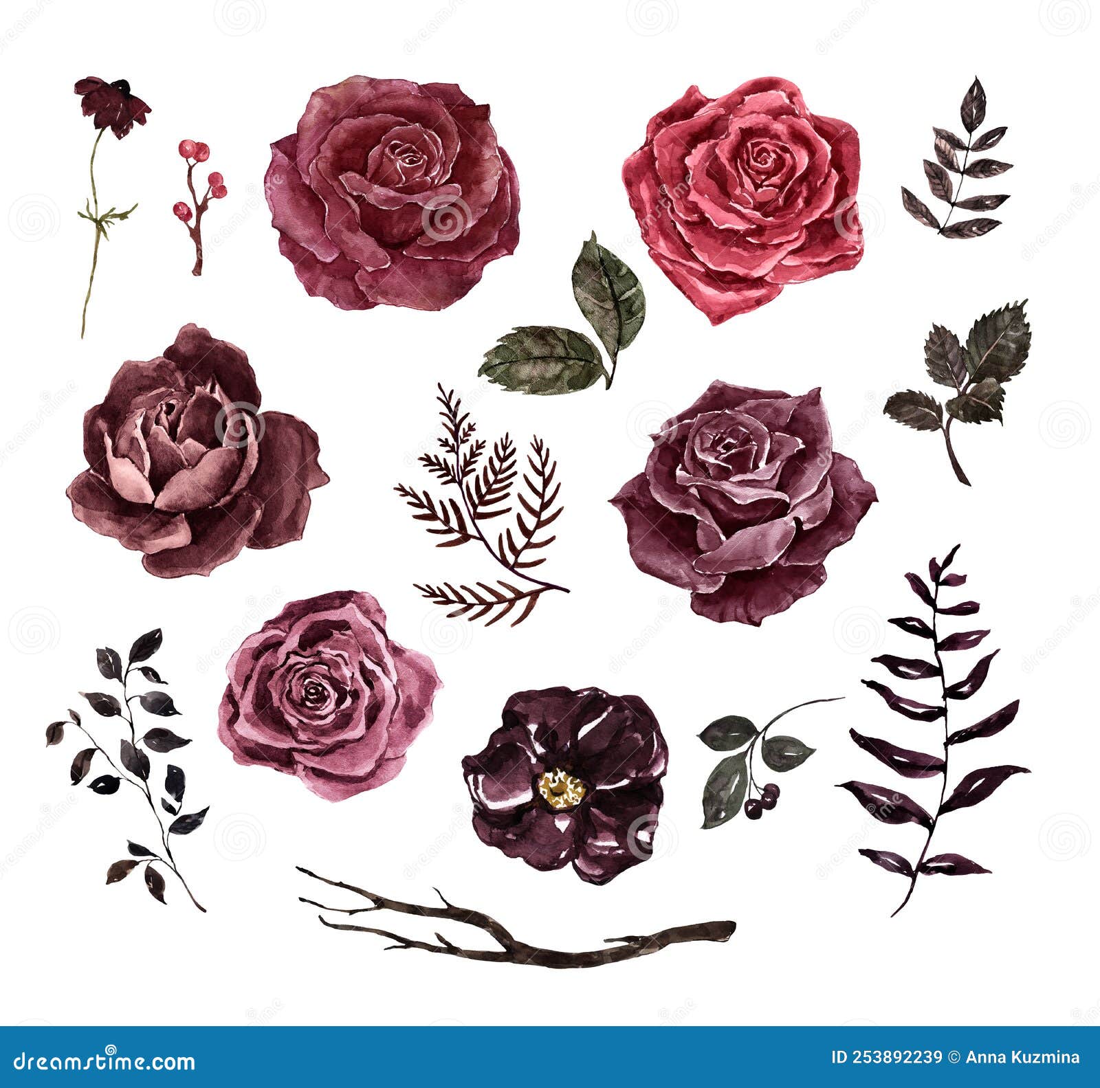 Gothic Roses Clipart