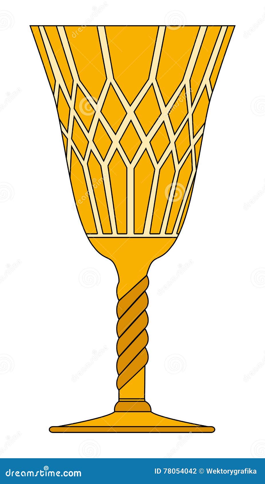 Gothic Goblet Vector Symbol Icon Design. Stock Vector Illustration of