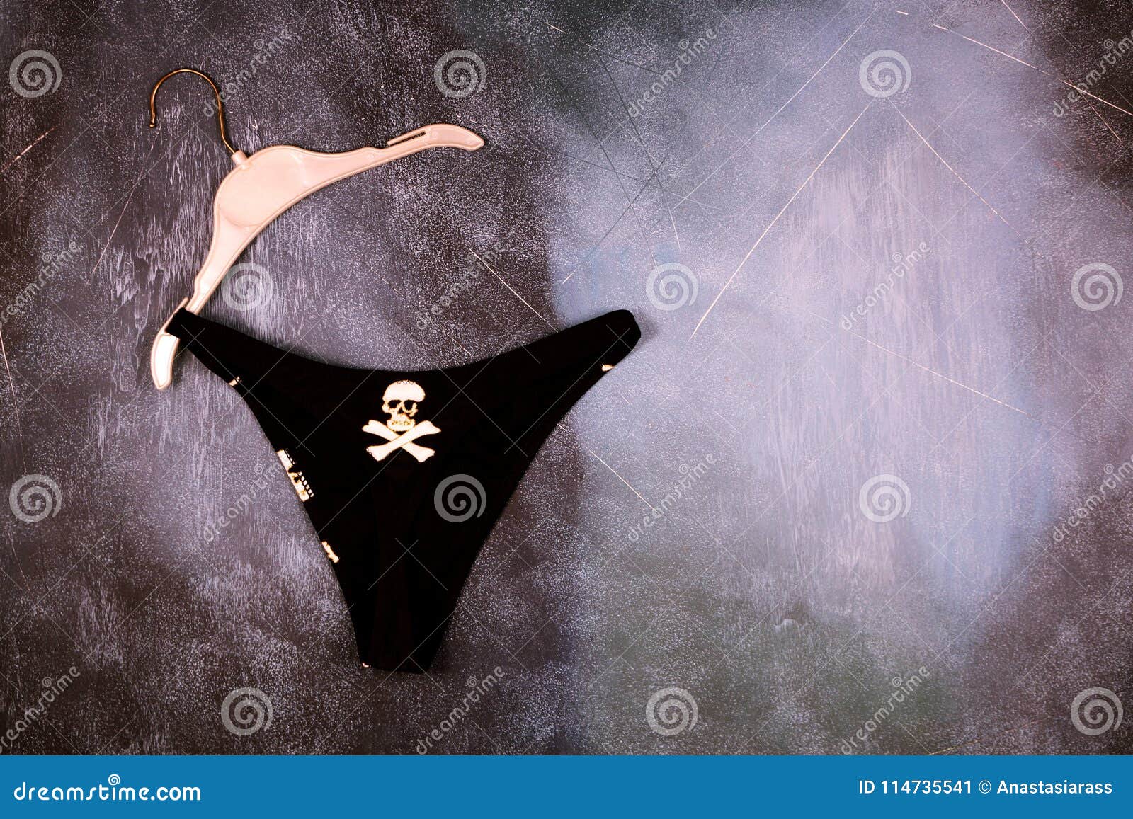Gothic Panties with Skull Pattern Stock Image - Image of textured, horror:  114735541